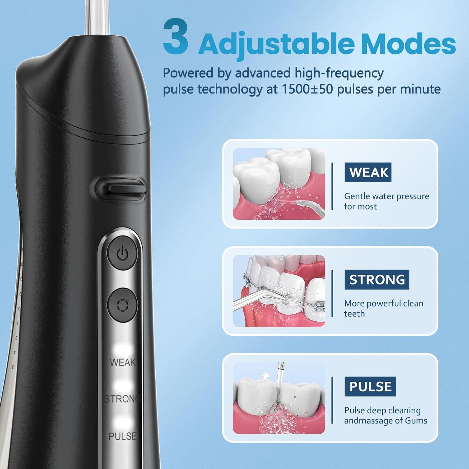 Hilo Dental de Agua Eléctrico OKALA IPX7 260ml 3 Modos