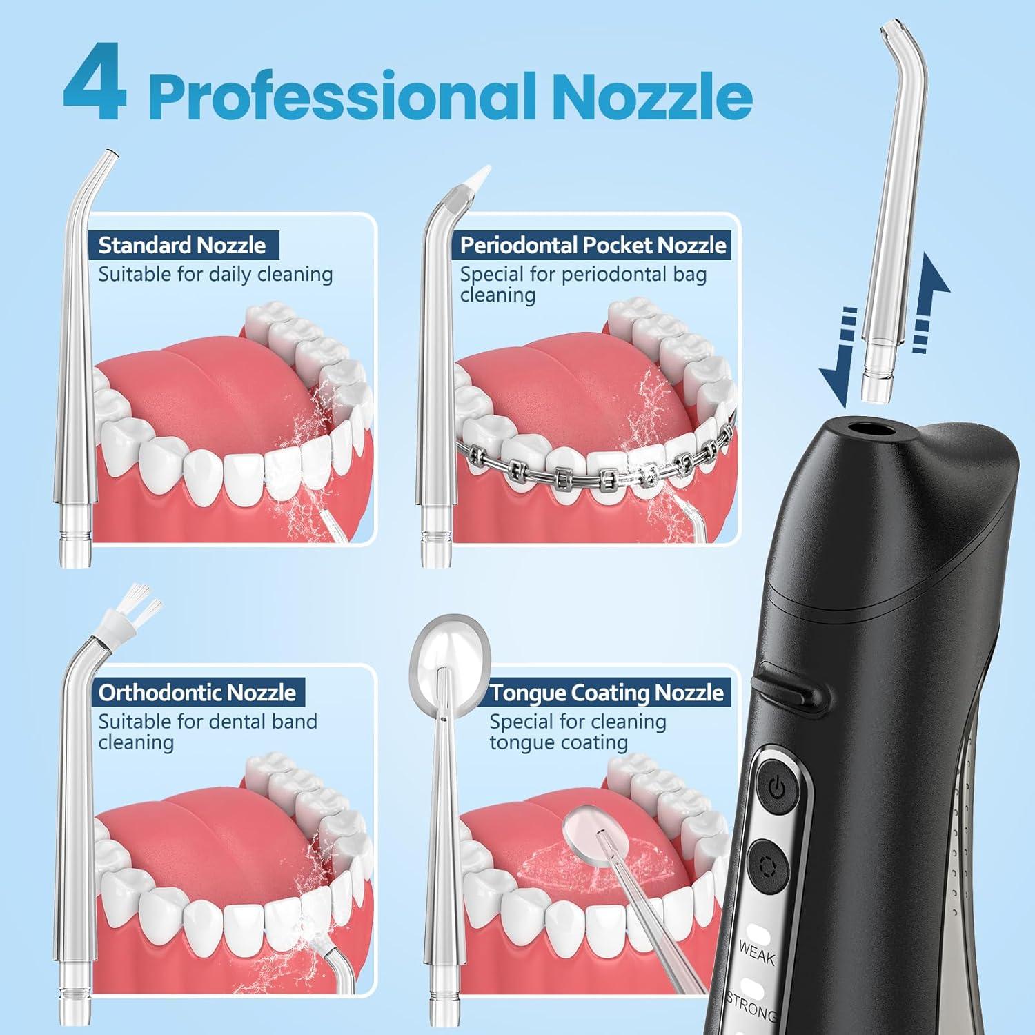 Hilo Dental de Agua Eléctrico OKALA IPX7 260ml 3 Modos