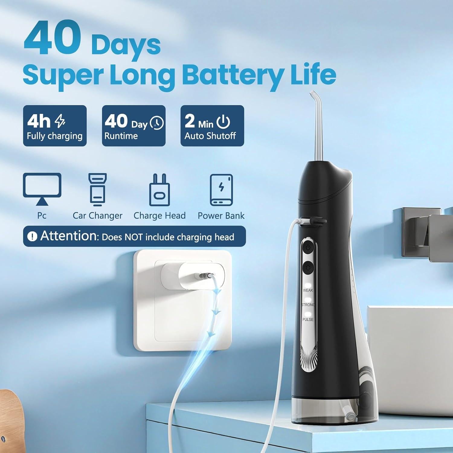 Hilo Dental de Agua Eléctrico OKALA IPX7 260ml 3 Modos