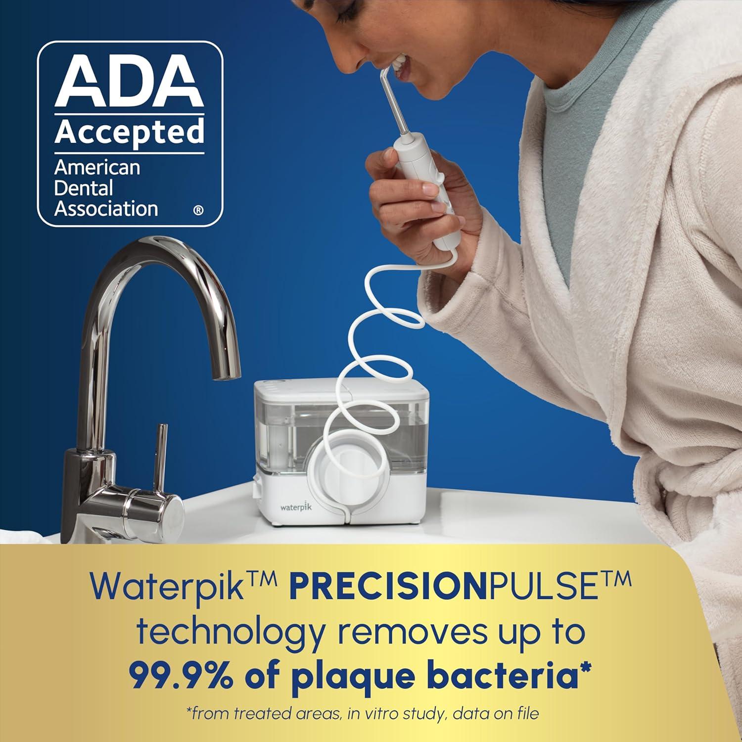 Irrigador Dental Inalámbrico Waterpik ION WF-12 Blanco, 10 Configuraciones