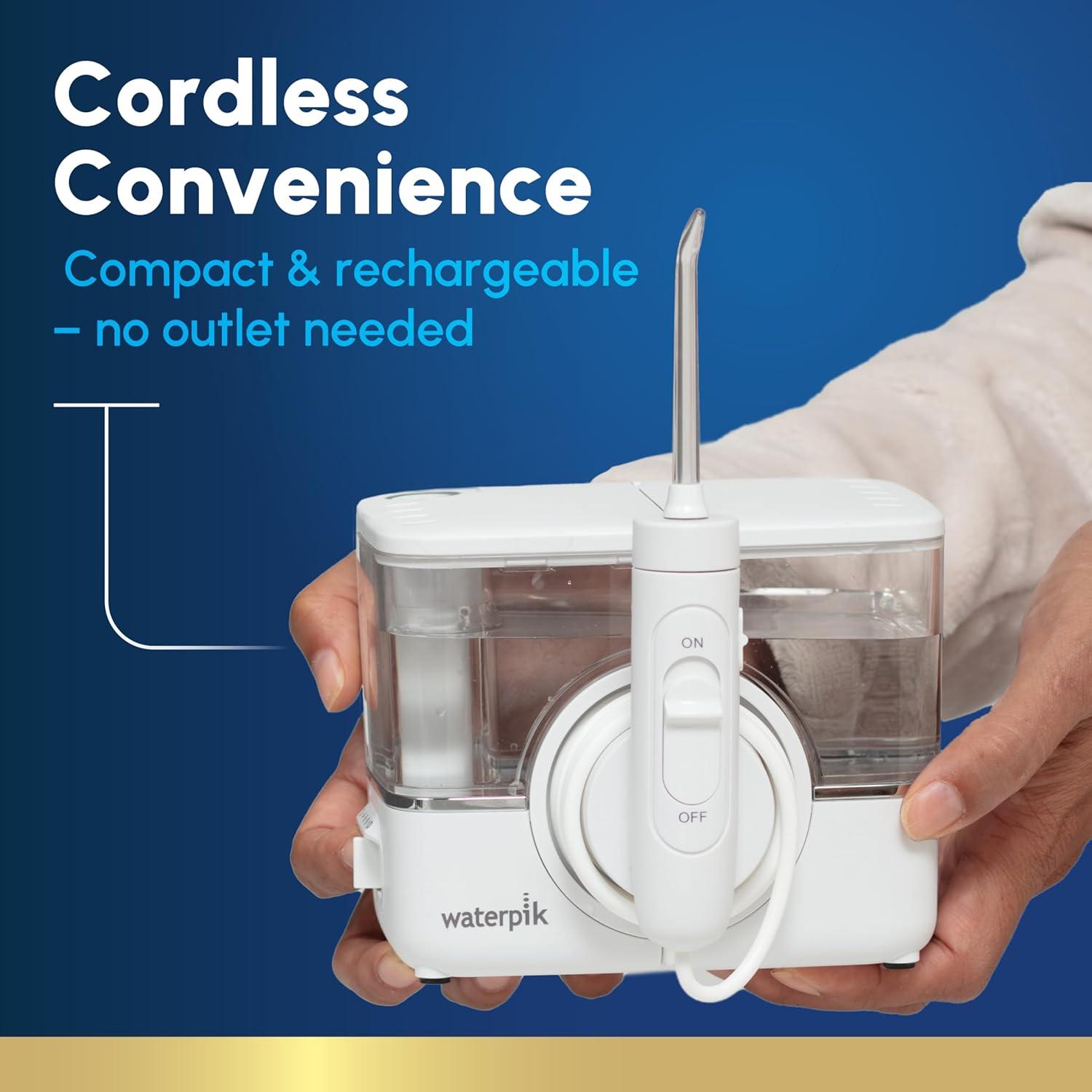 Irrigador Dental Inalámbrico Waterpik ION WF-12 Blanco, 10 Configuraciones