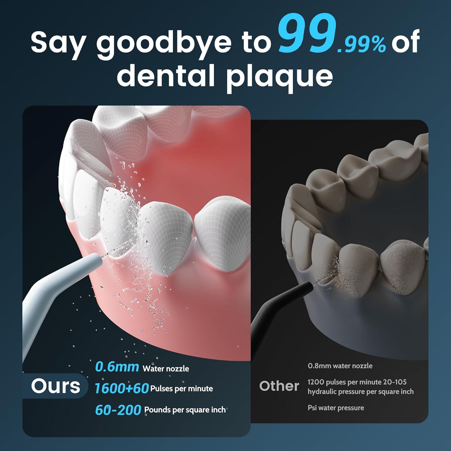 Hilo Dental de Agua VOLTLEAP Pwf2023 IPX7 320ml Azul