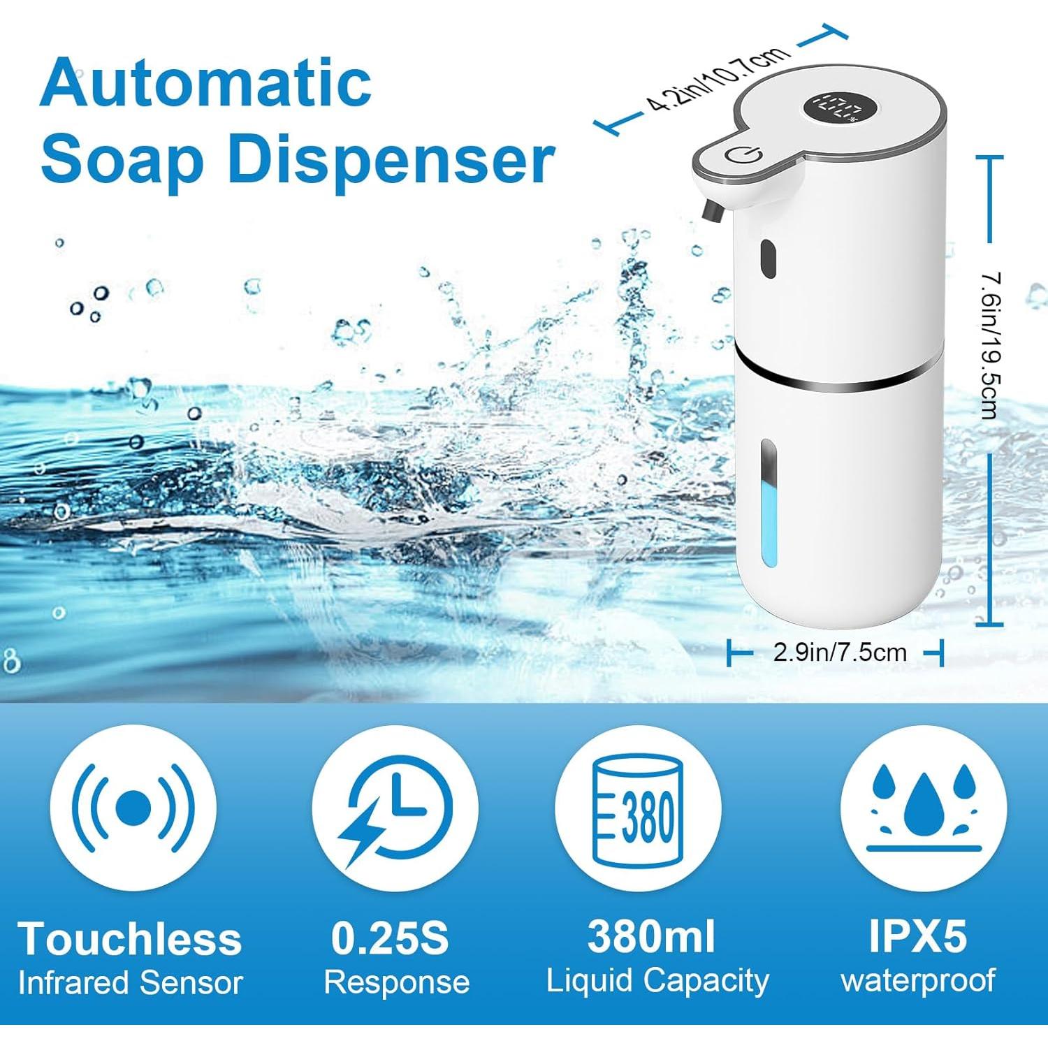 Dispensador Automático de Jabón OHIFAST 380mL Sin Contacto