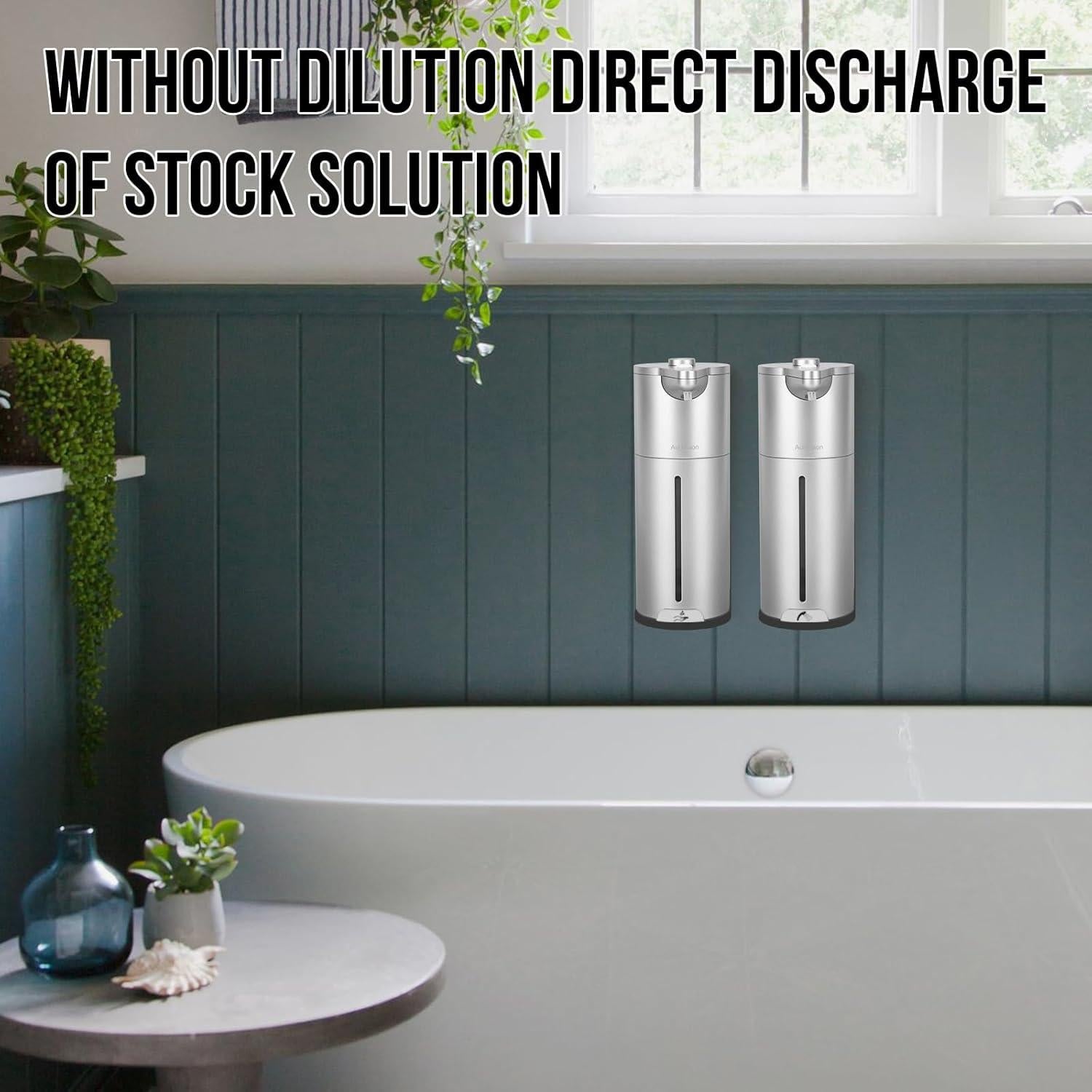 Dispensador de Jabón Automático Aunmaon Plata 300ml Ajustable