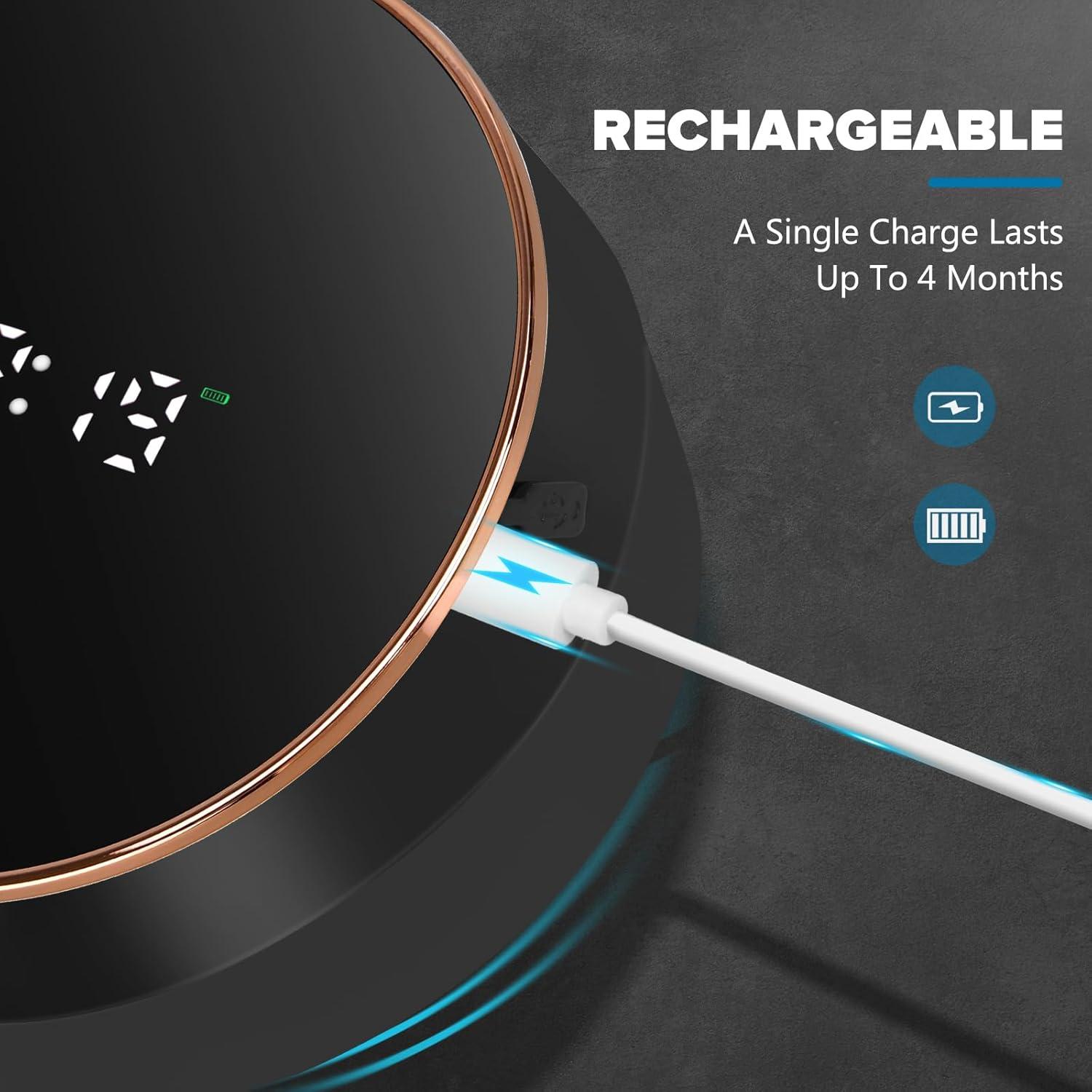 Dispensador Automático de Jabón Espuma Monstake 300ml Negro