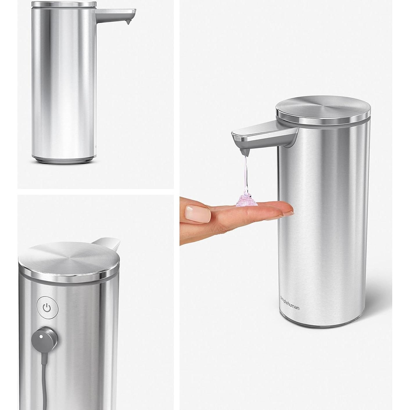 Dispensador de Jabón Líquido simplehuman 266 ml con Sensor Automático