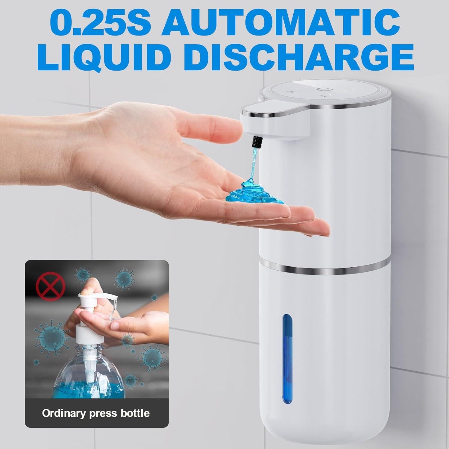 Dispensador Automático de Jabón Líquido Amyzavls 380ml USB