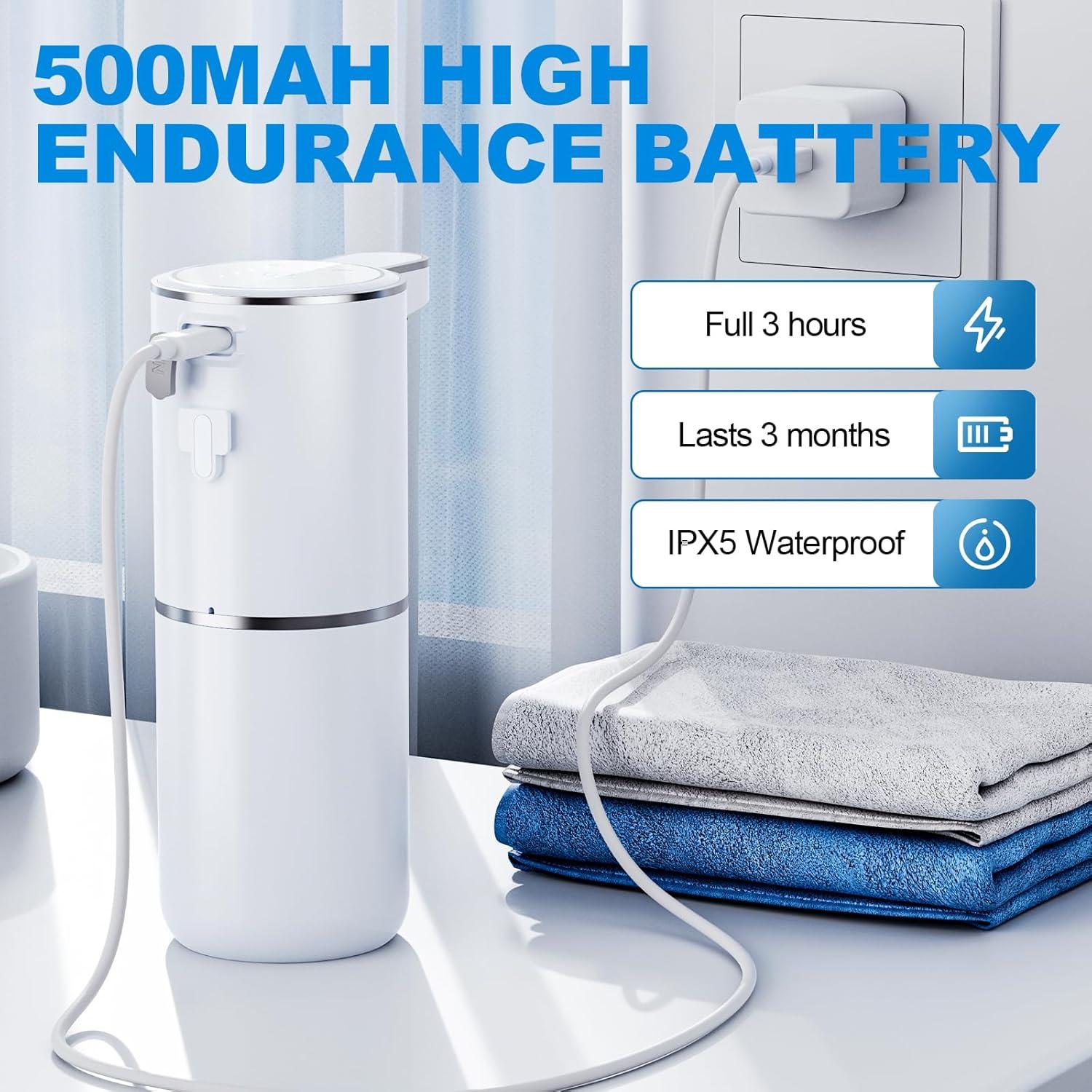 Dispensador Automático de Jabón Líquido Amyzavls 380ml USB