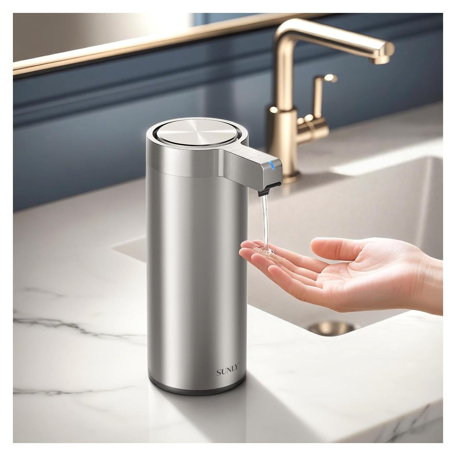 Dispensador Automático de Jabón SUNLY Clearis-L Acero Inoxidable