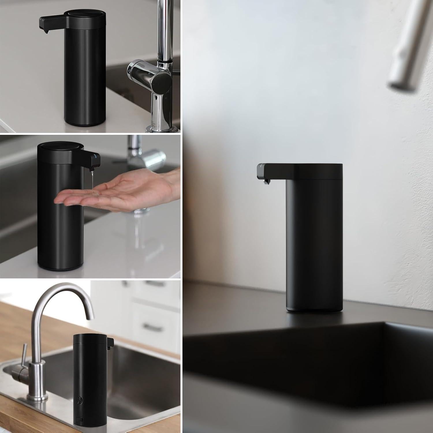 Dispensador Automático de Jabón Mamiddle Negro 300ml USB-C IPX5