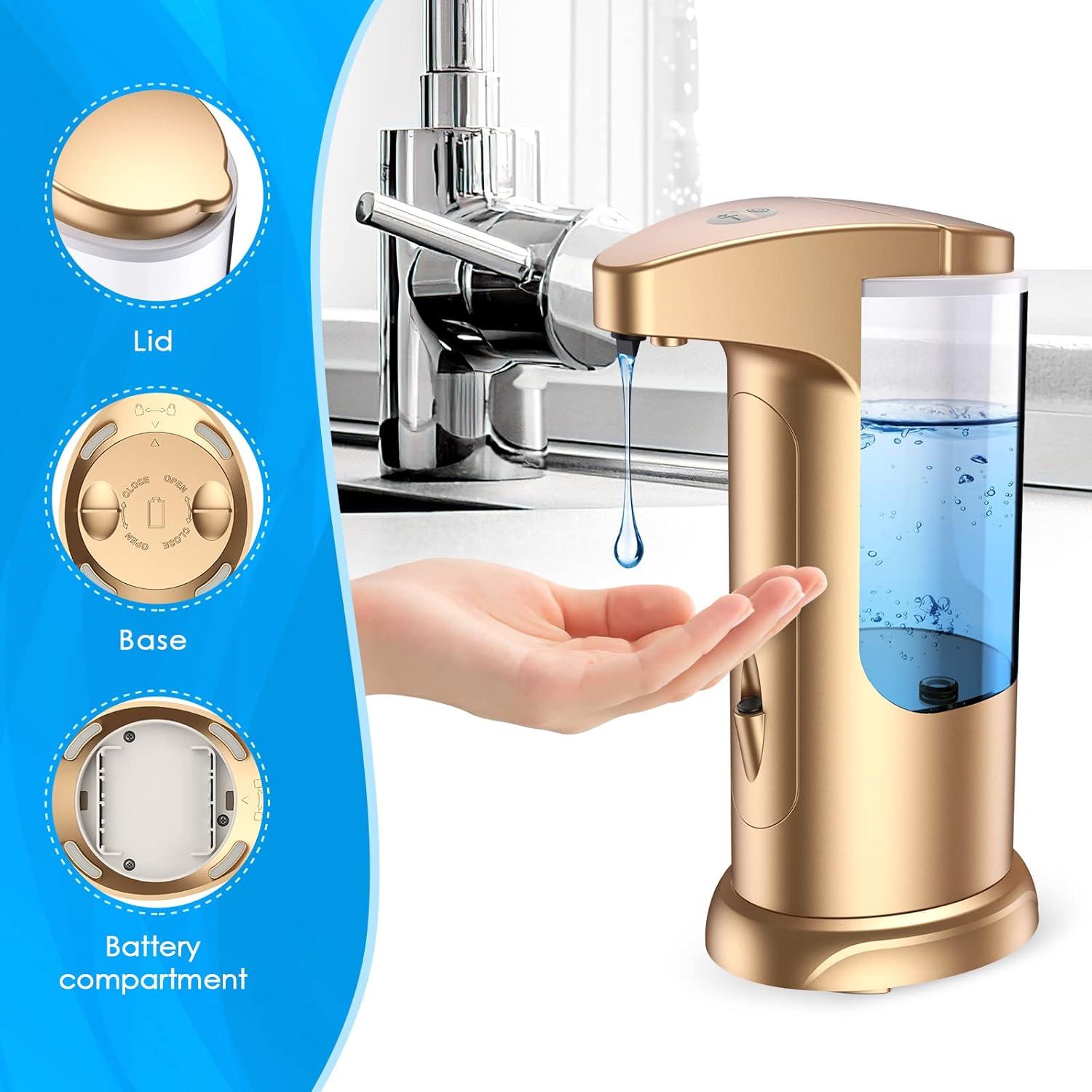 Dispensador de Jabón Automático AMIR 370ml Oro Rosa