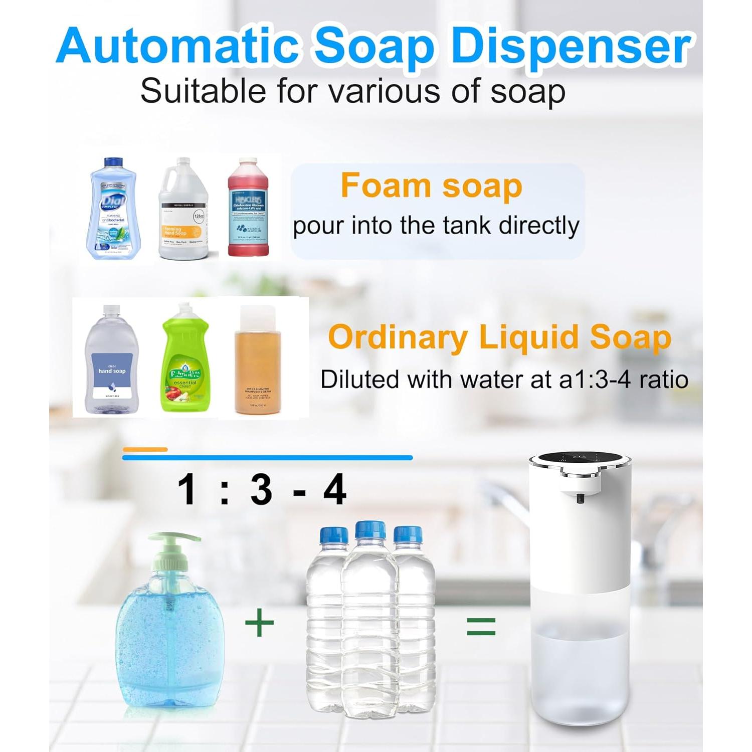 Dispensador de Jabón Espumoso Josnown 400ml Automático USB