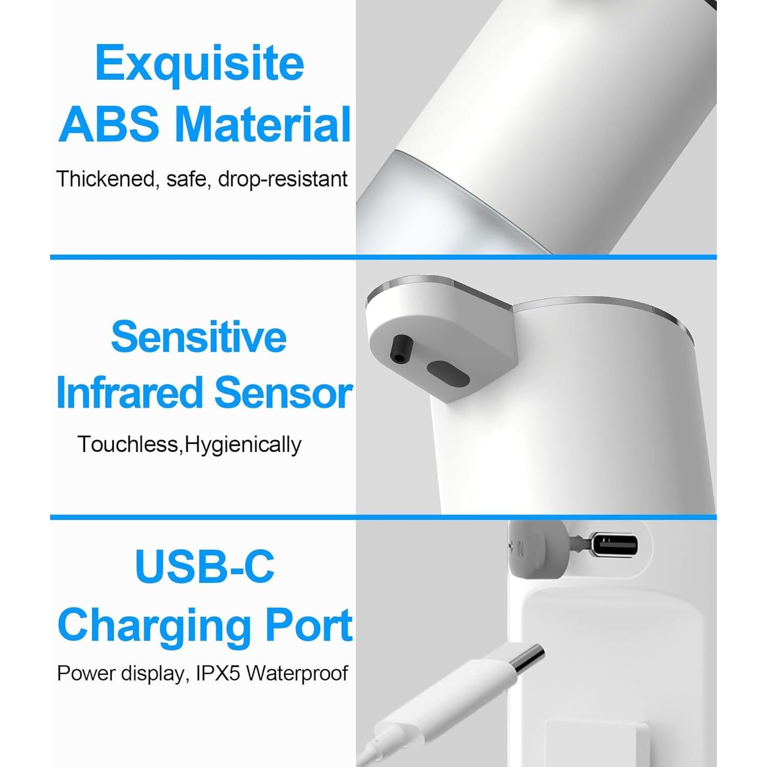 Dispensador de Jabón Espumoso Josnown 400ml Automático USB