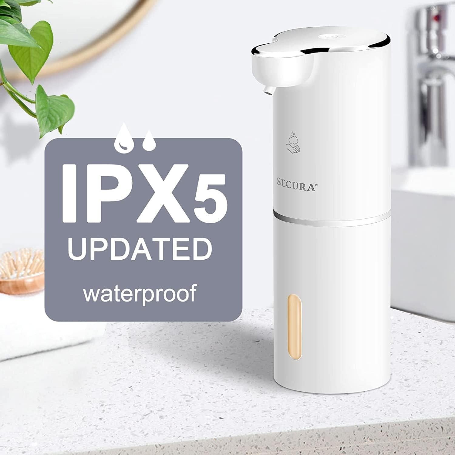 Dispensador Automático de Jabón Espumoso Secura 300ml Blanco