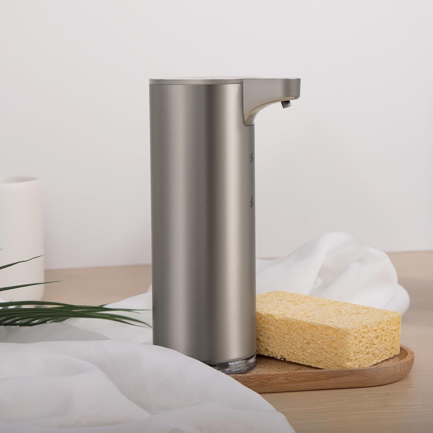 Dispensador de Jabón Espumoso Automático LAOPAO Acero Inoxidable 266ml