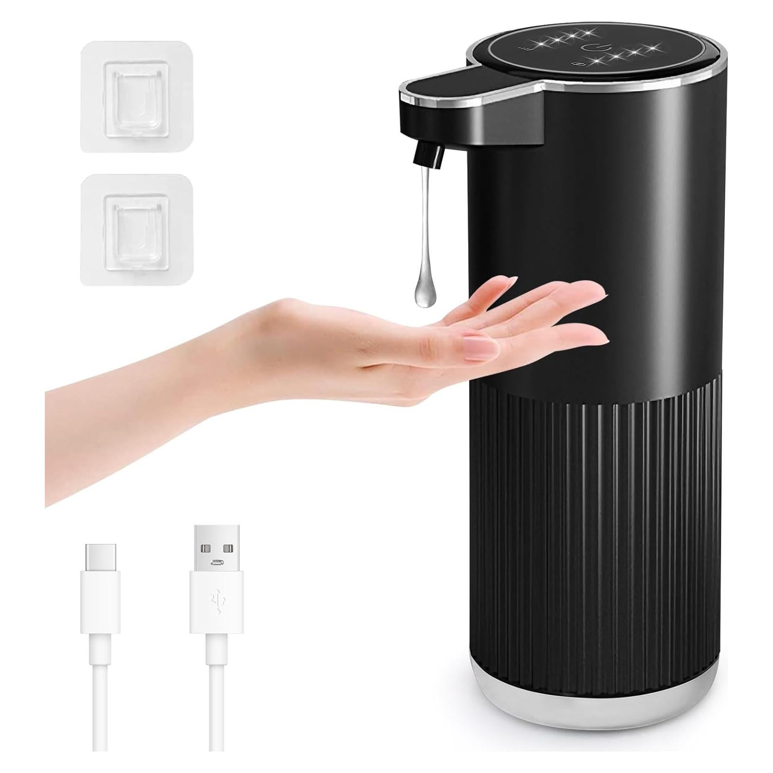 Dispensador de Jabón Automático GuDoQi Negro 360ml 4 Niveles