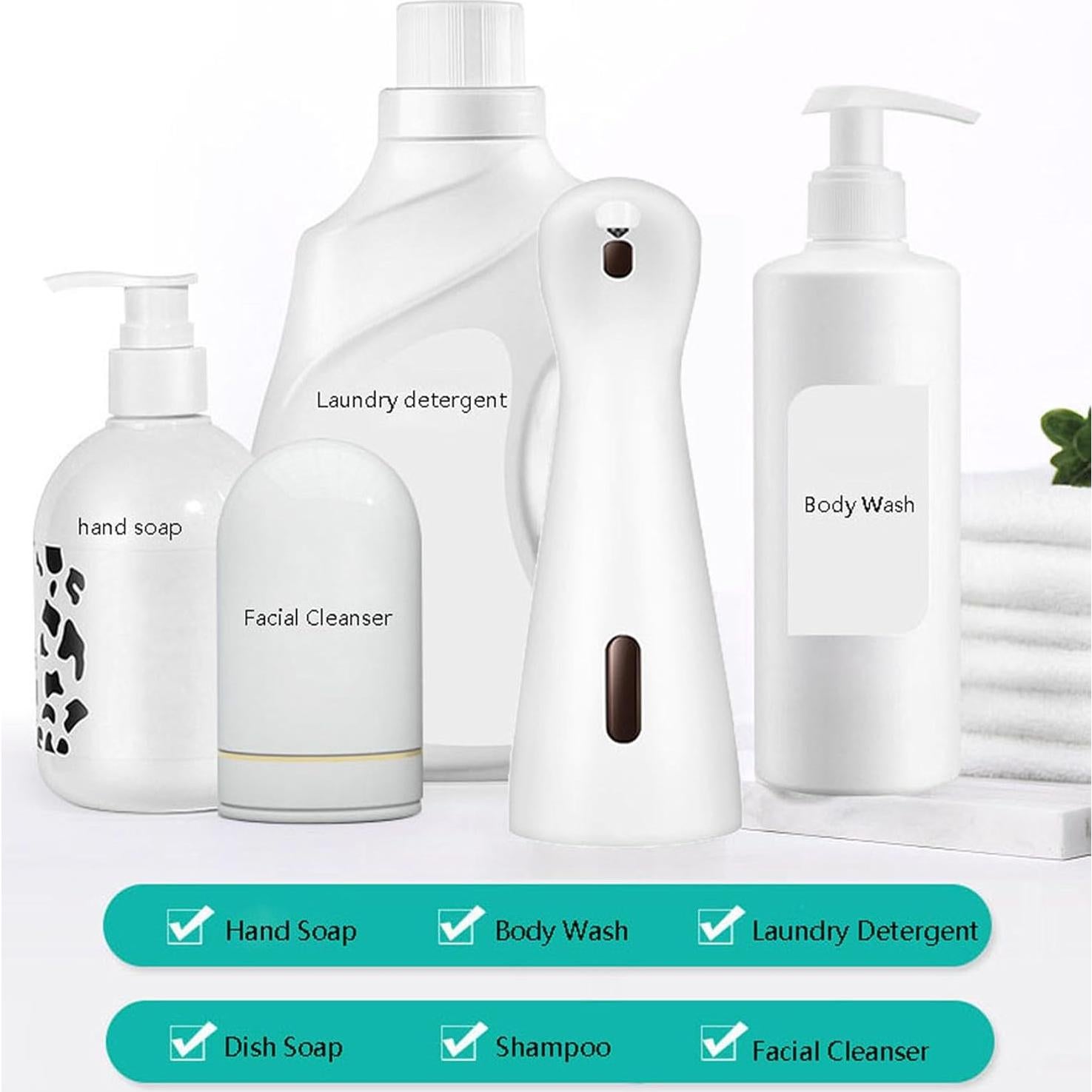 Dispensador de Jabón Automático KIAWON IPX6 200ml Blanco