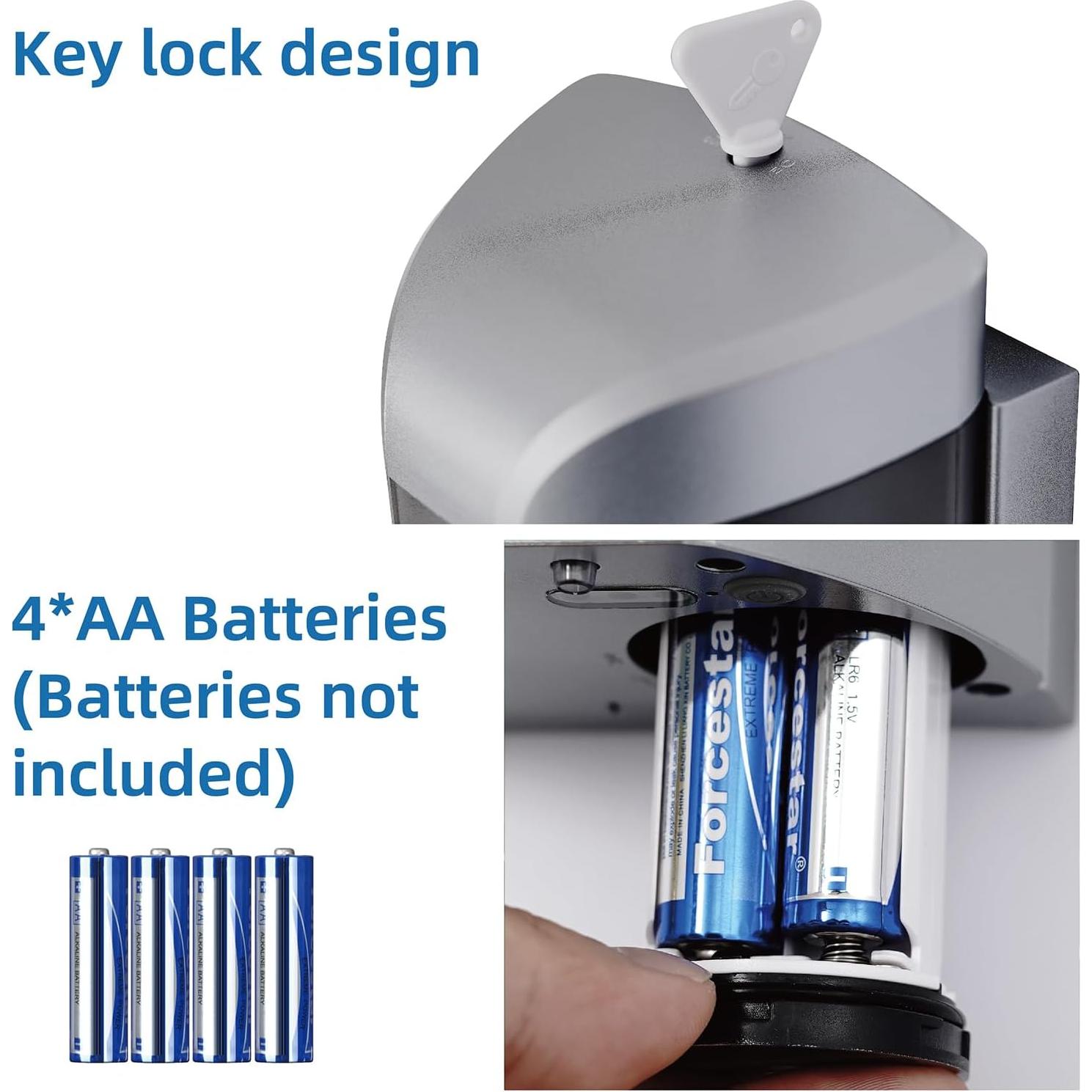 Dispensador Automático de Jabón Bosharon 700ml Sin Contacto Plata
