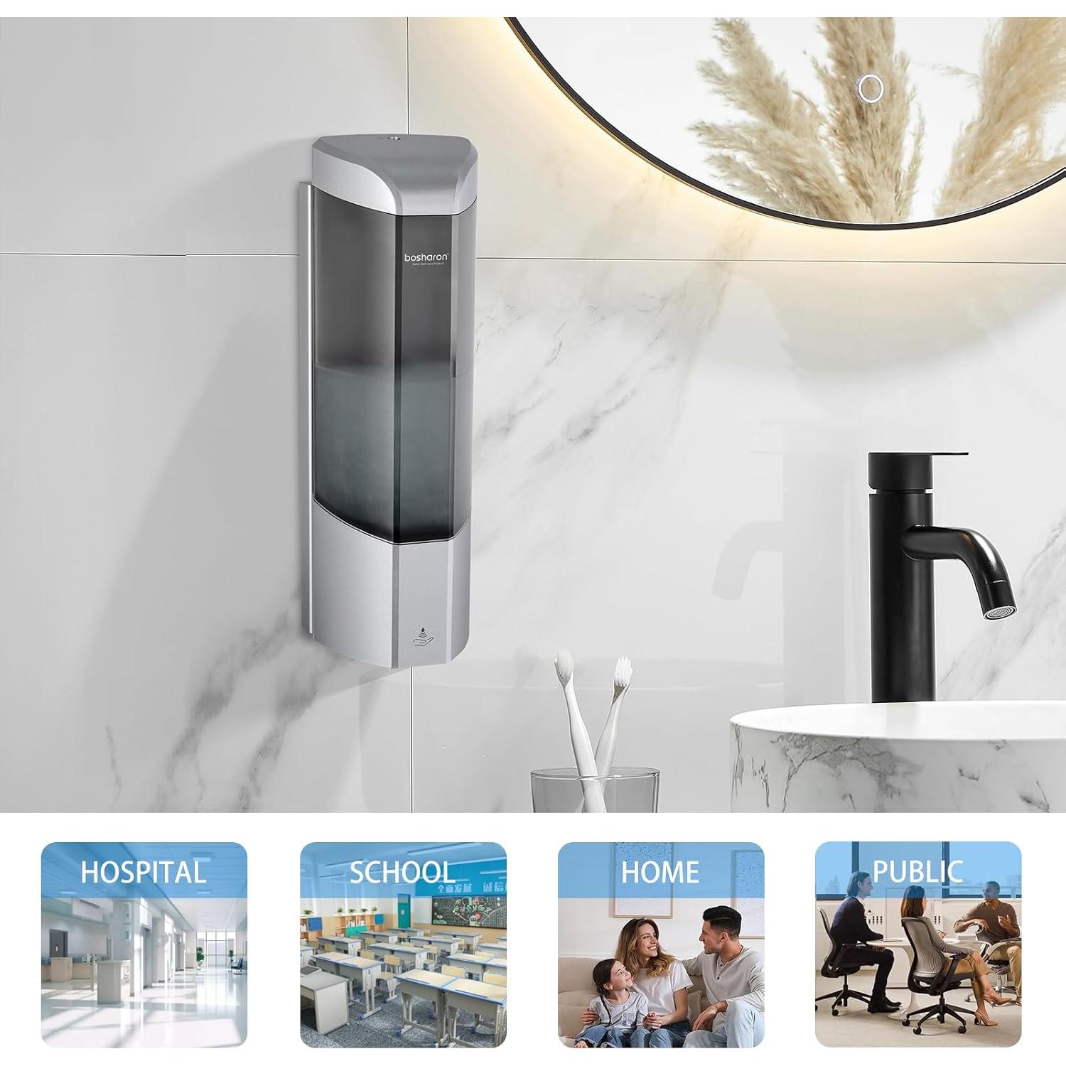 Dispensador Automático de Jabón Bosharon 700ml Sin Contacto Plata