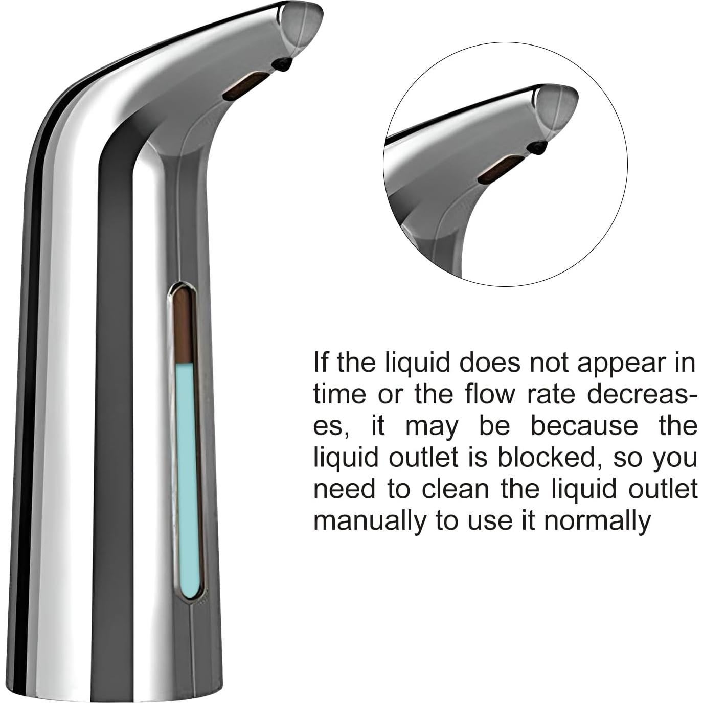 Dispensador de Jabón Automático TUMAN Pro 400ml Plata IPX6