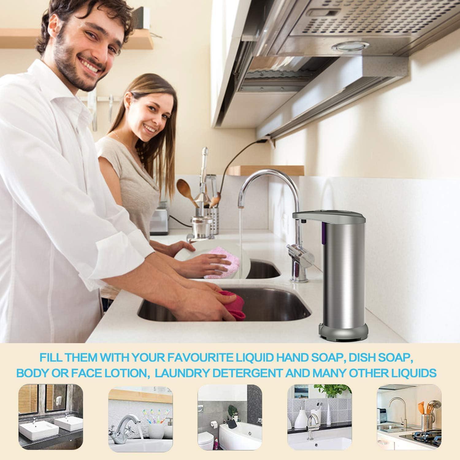 Dispensador Automático de Jabón Infrarrojo Slicillo 280ml Acero Inoxidable