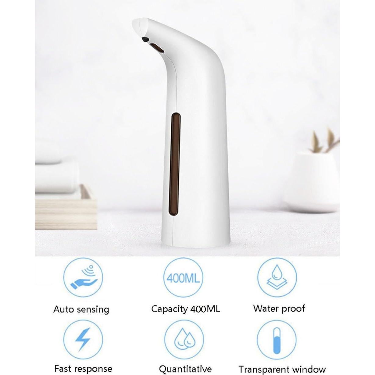 Dispensador de Jabón Automático KIAWON 400 ml IPX6 Dorado