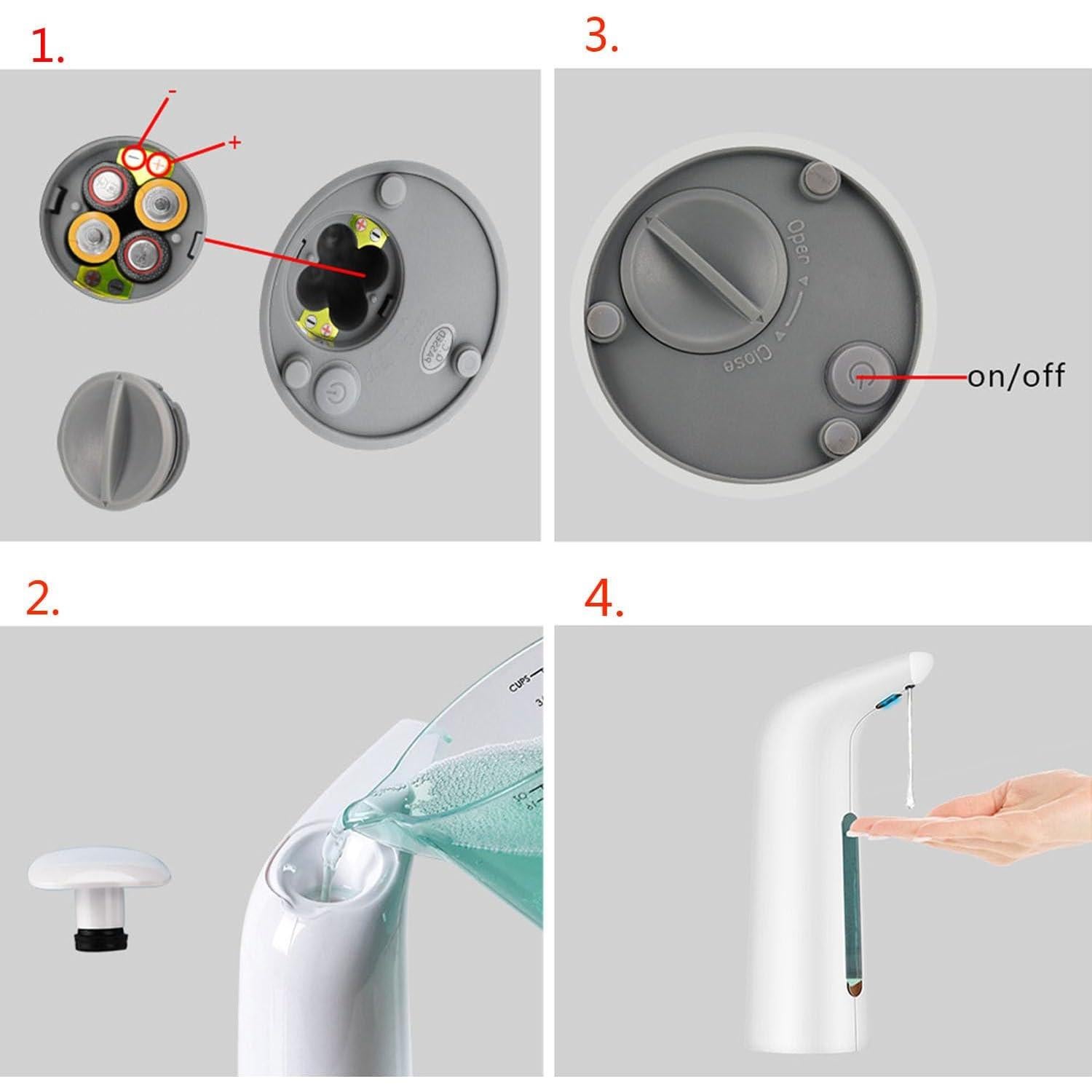 Dispensador de Jabón Automático KIAWON 400 ml IPX6 Dorado