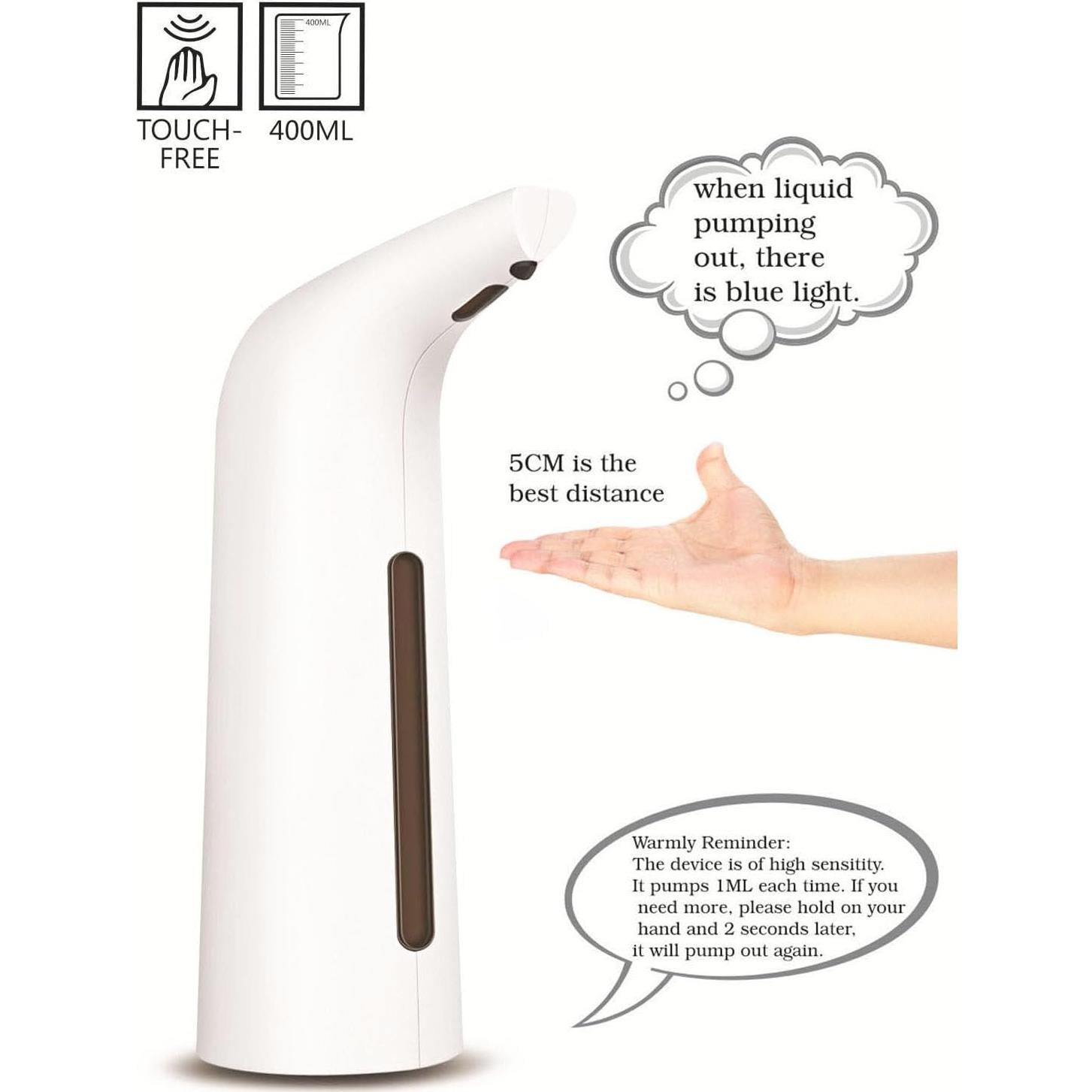 Dispensador de Jabón Automático KIAWON 400 ml IPX6 Dorado