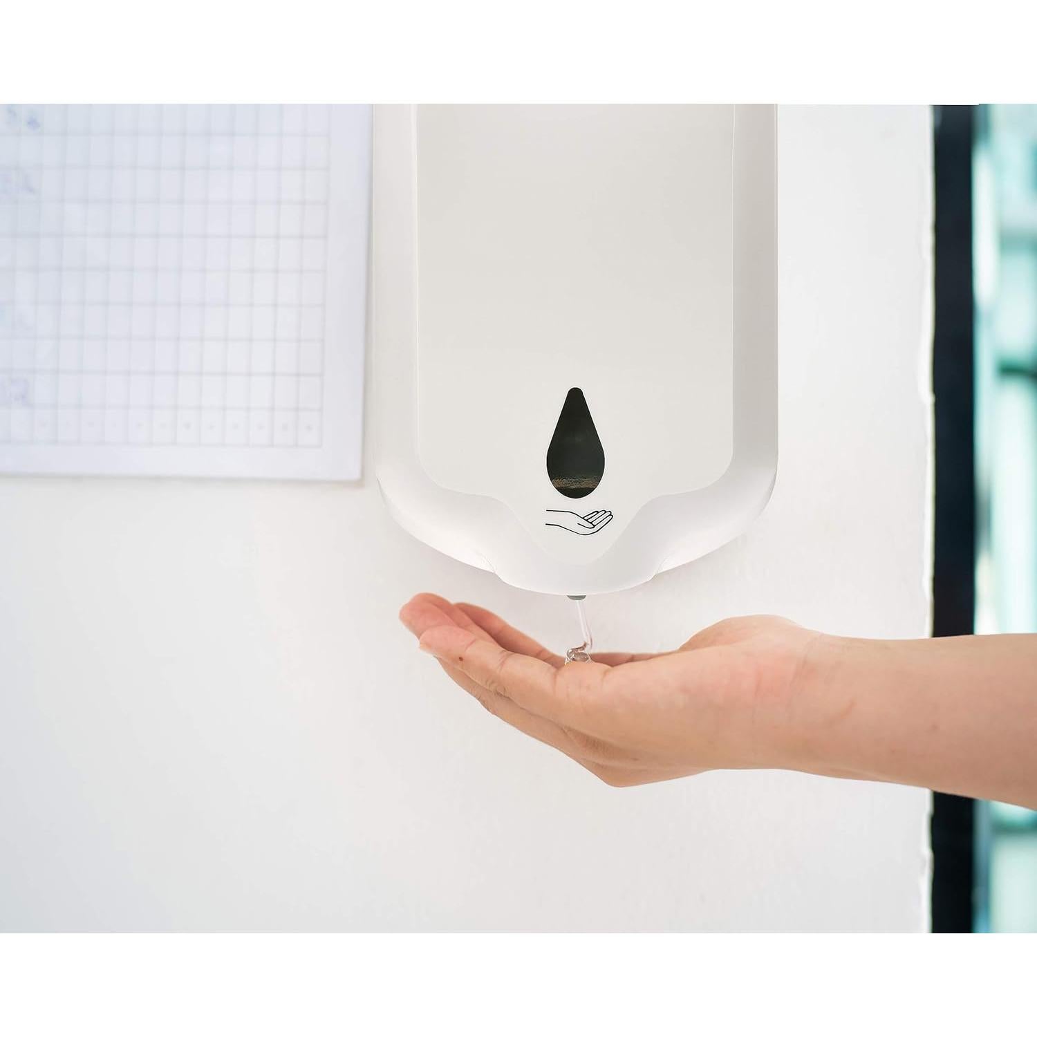 Dispensador Automático de Jabón Alpine 1100 ml Pared Sin Contacto