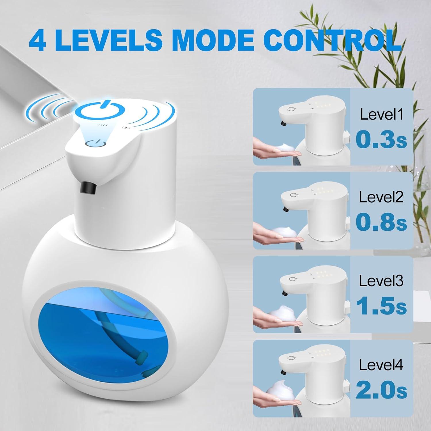 2 Dispensadores Automáticos de Jabón Espumoso Aijialida 420ml