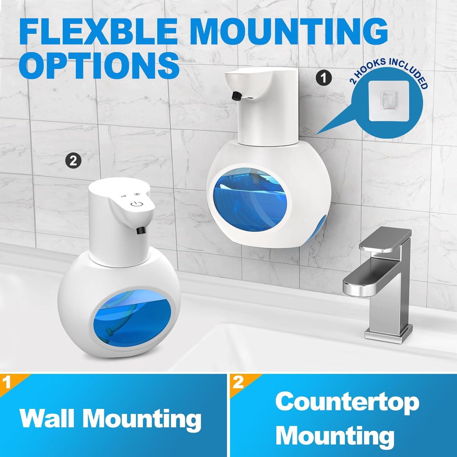 2 Dispensadores Automáticos de Jabón Espumoso Aijialida 420ml