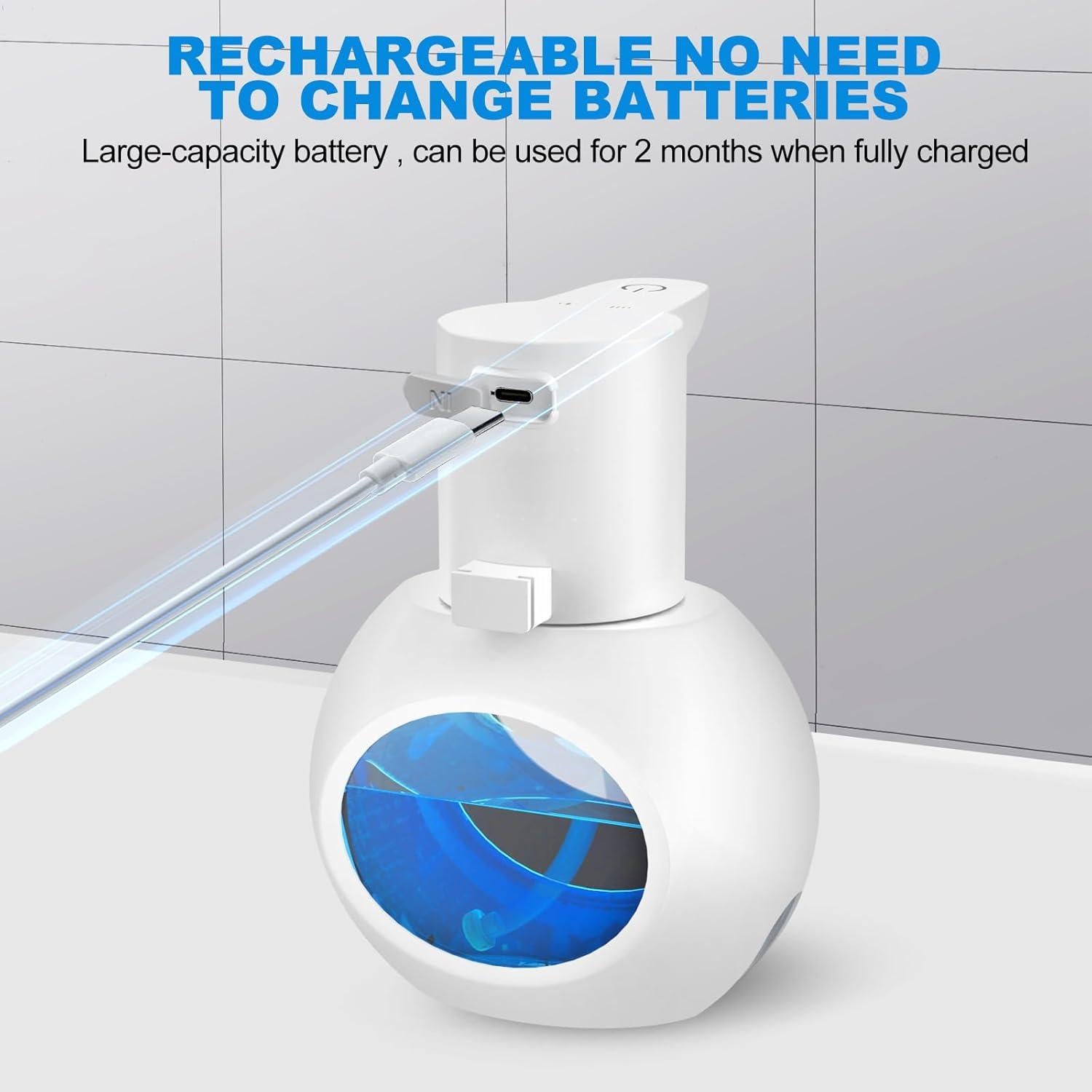 2 Dispensadores Automáticos de Jabón Espumoso Aijialida 420ml