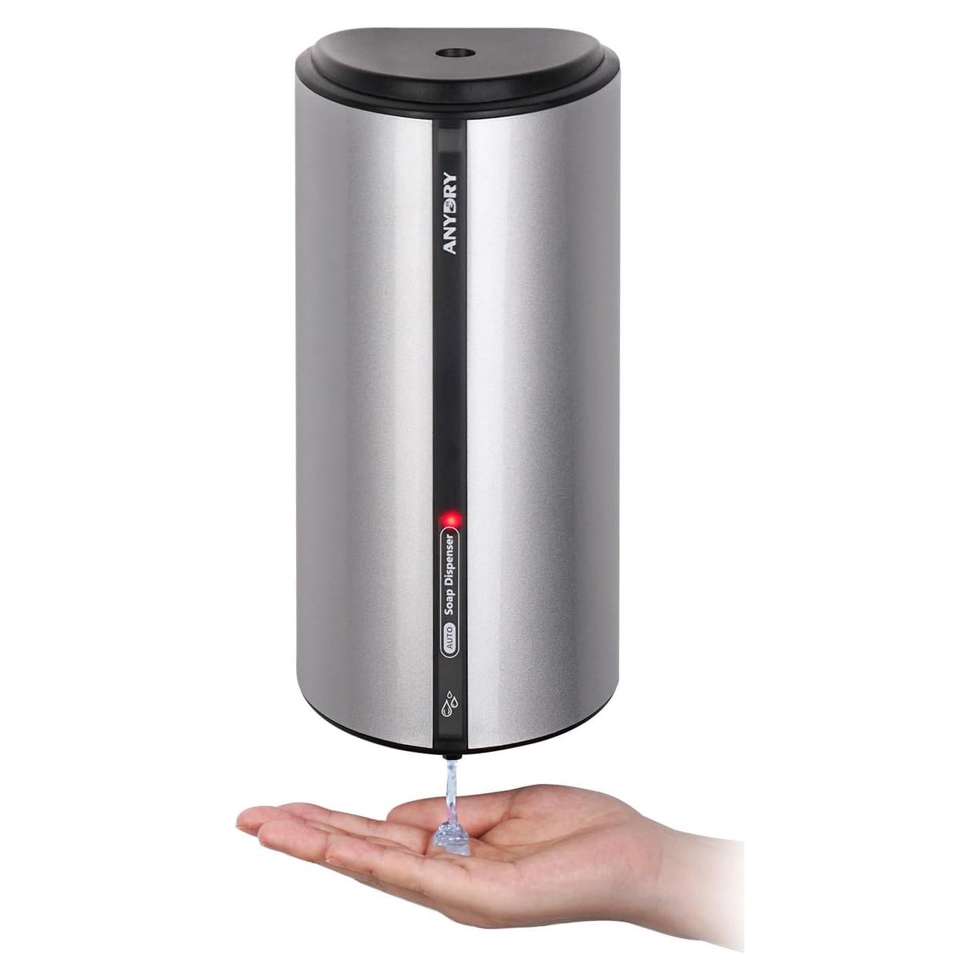 Dispensador Automático de Jabón Líquido AnyDry 850ml Plata