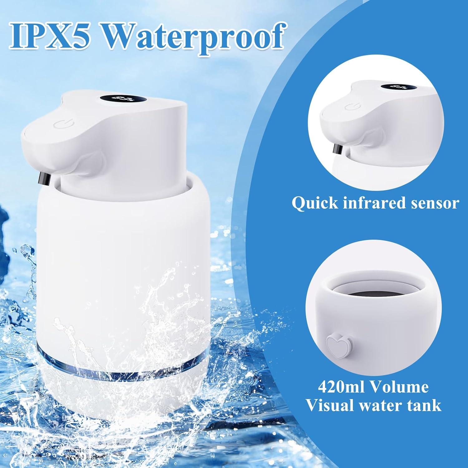 Dispensador Automático de Jabón Espumoso ZOVEXUP 420ml Blanco