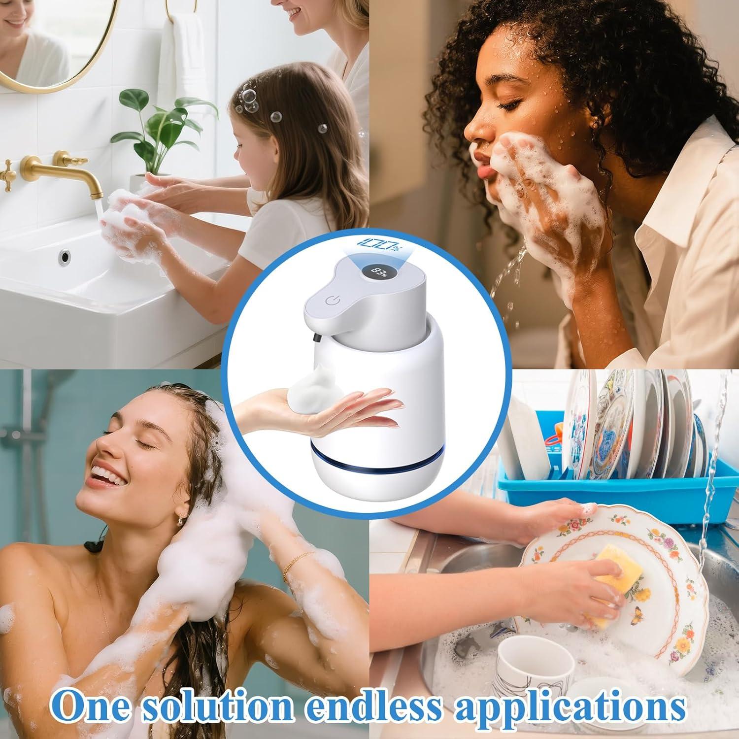 Dispensador Automático de Jabón Espumoso ZOVEXUP 420ml Blanco