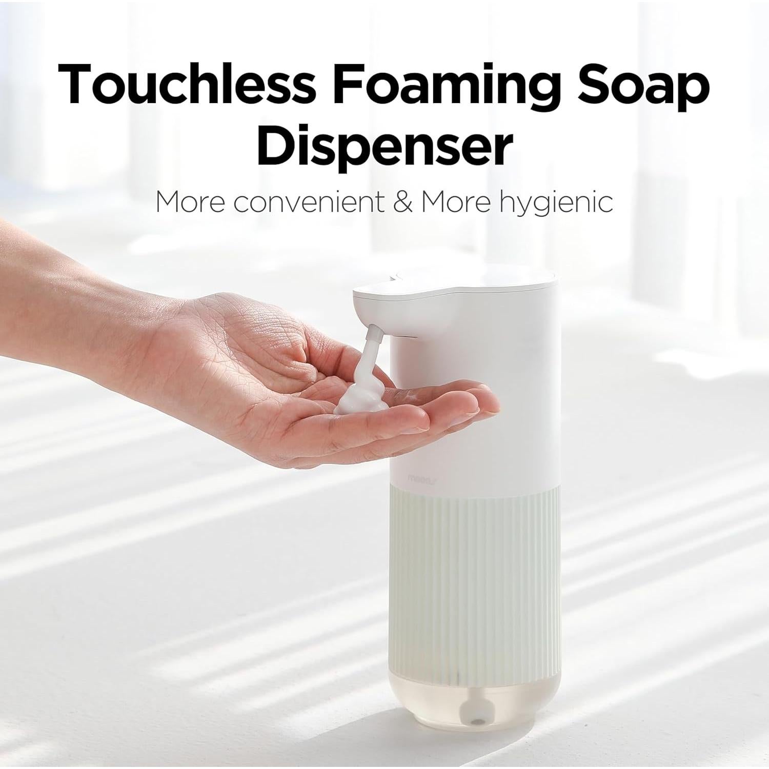 Dispensador de Jabón Espumoso Automático Mooas Blanco 11.8oz