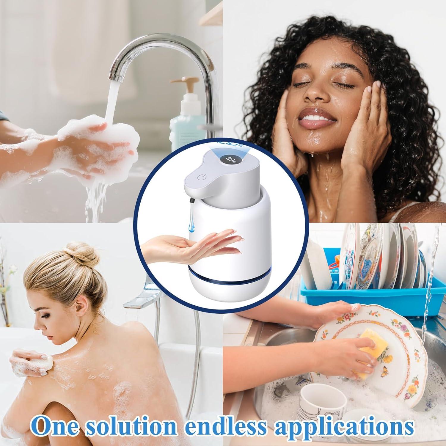 Dispensador Automático de Jabón Líquido ZOVEXUP 420ml Blanco