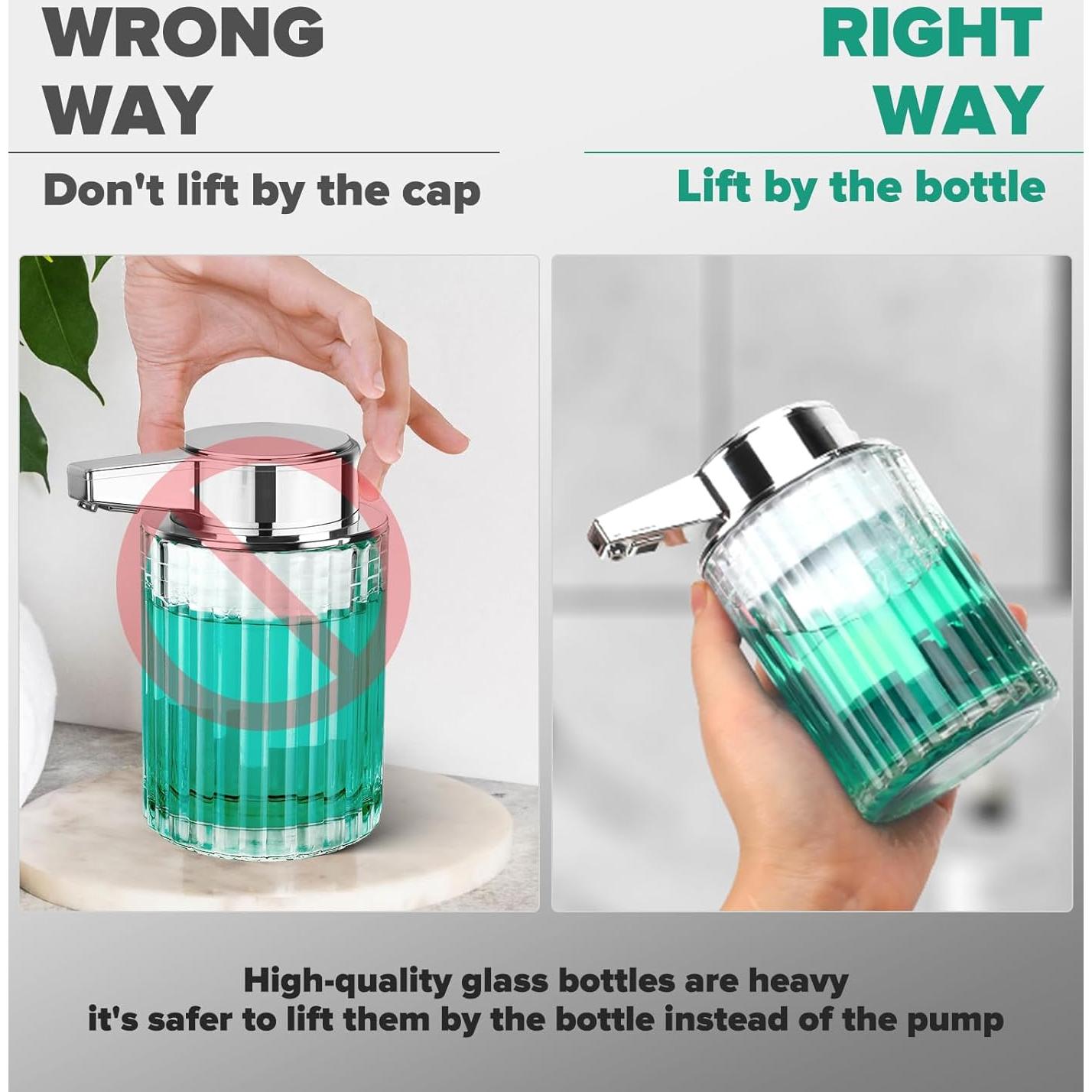 Dispensador Automático de Jabón Espuma Blancel 0.24L Vidrio