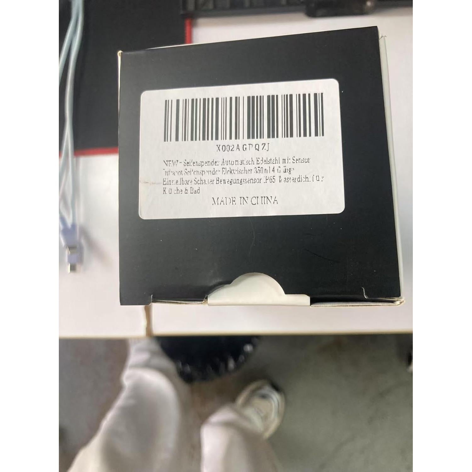 Dispensador de Jabón Automático XZUO Acero Inoxidable 348ml