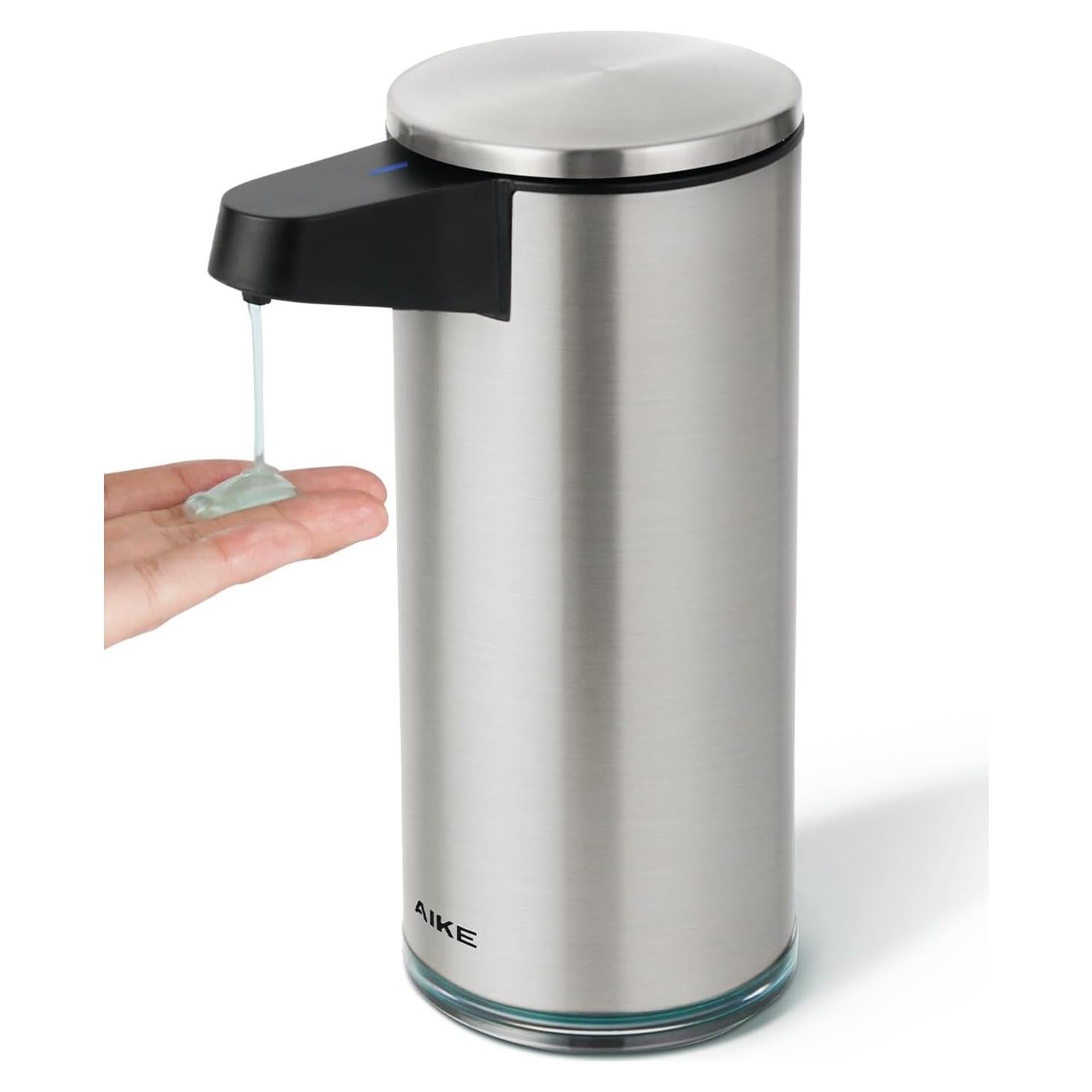 Dispensador Automático de Jabón AIKE AK1333S Acero Inoxidable 378 ml