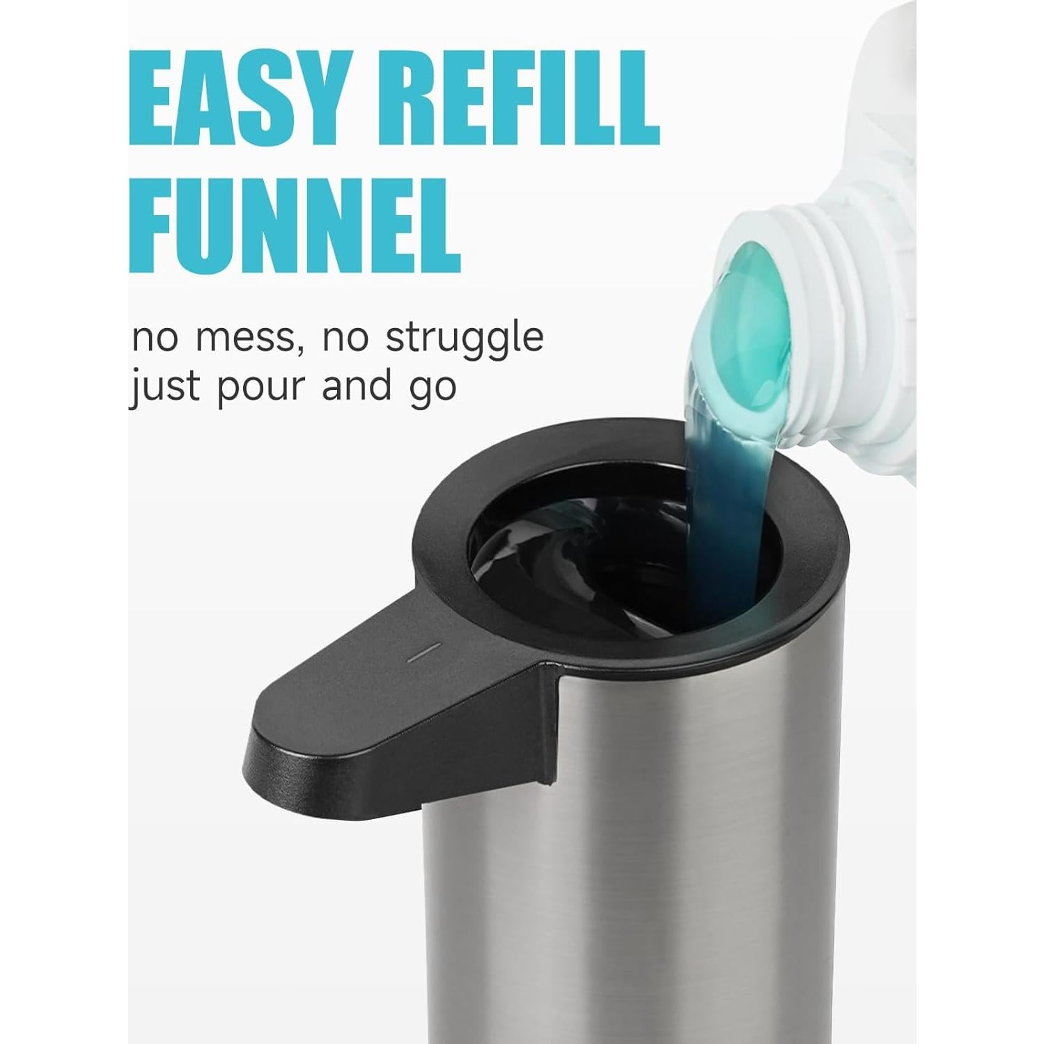 Dispensador Automático de Jabón AIKE AK1333S Acero Inoxidable 378 ml