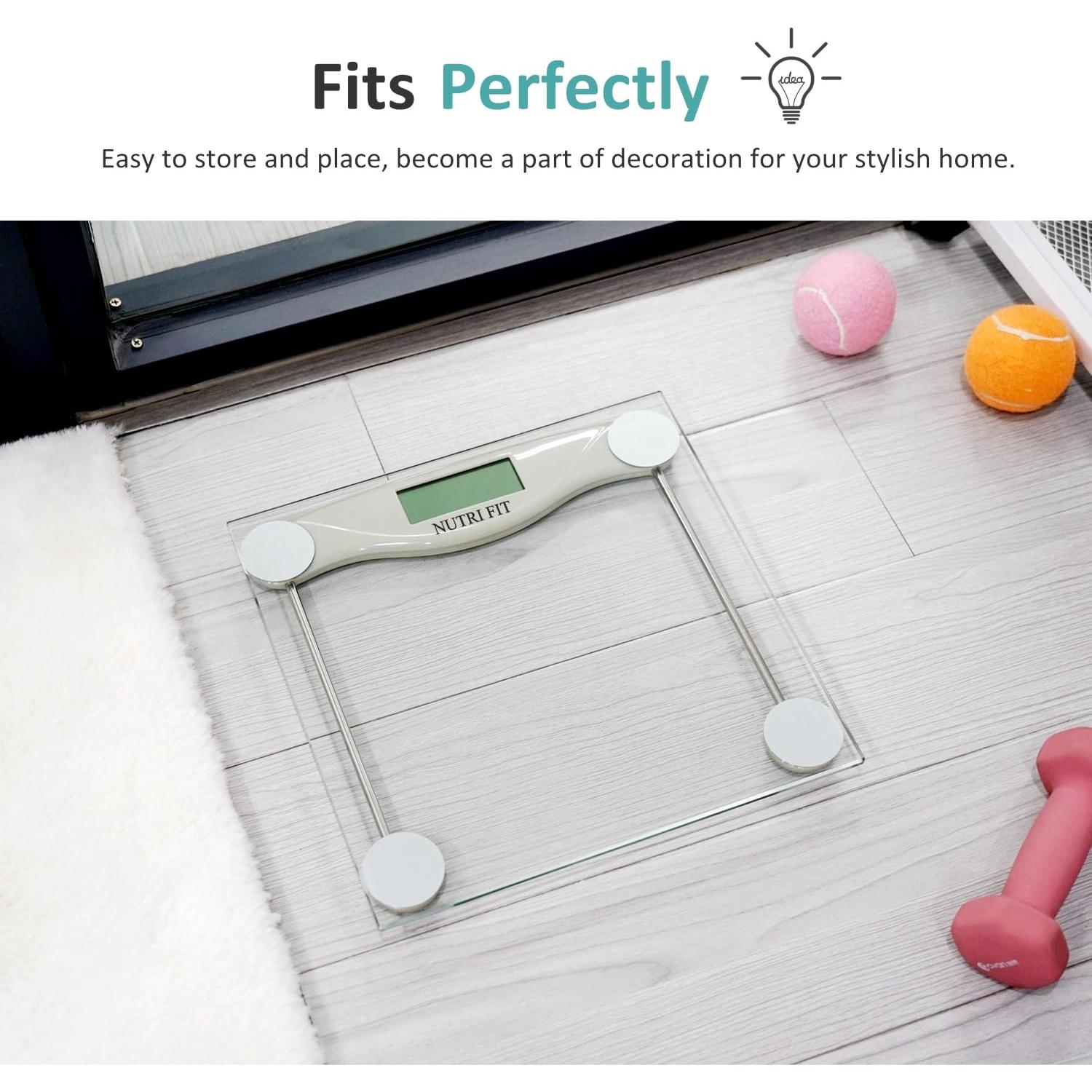 Báscula Digital de Baño NUTRI FIT 150 kg Alta Precisión