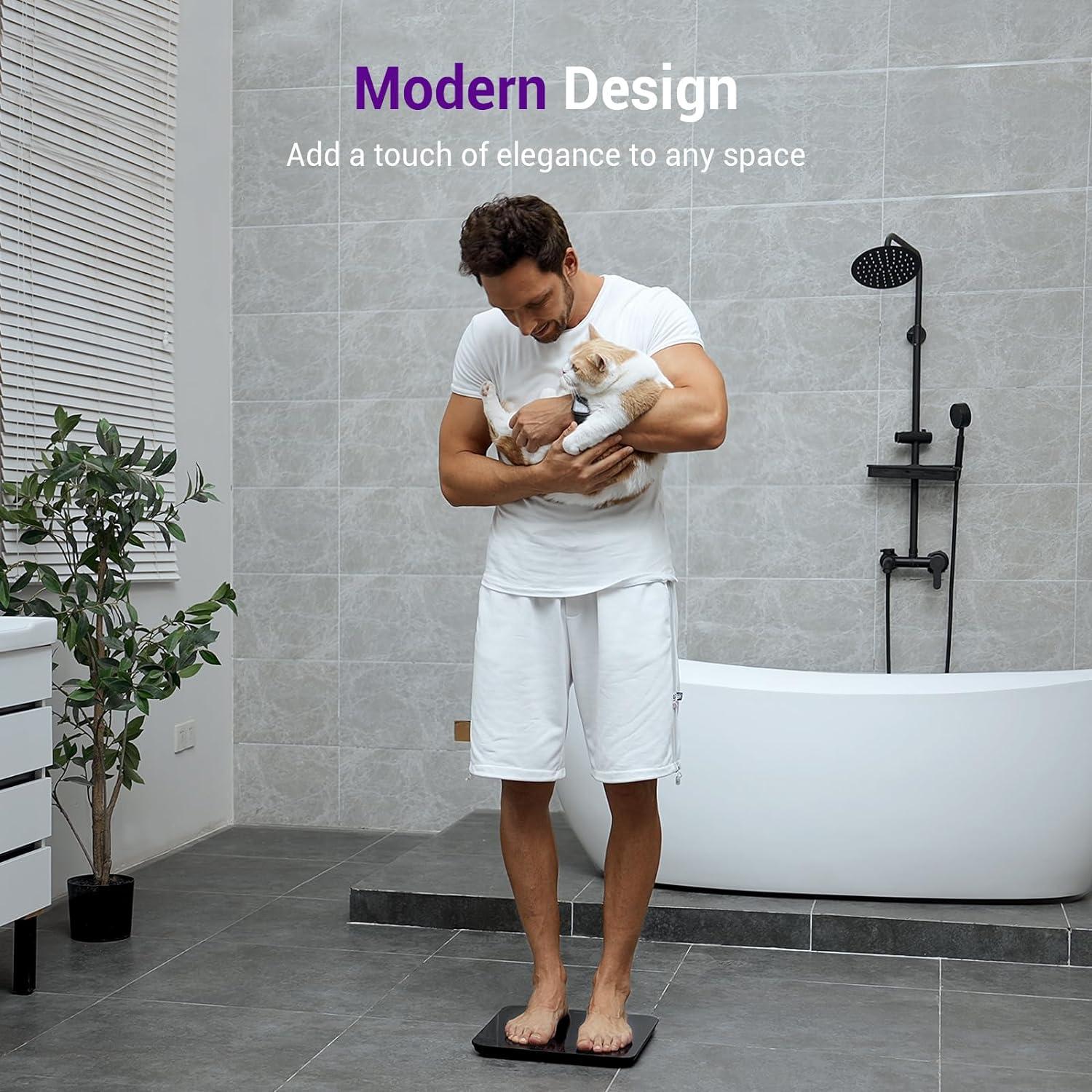 Báscula de baño digital Ovutek VWS530-KUS 204kg LED grande