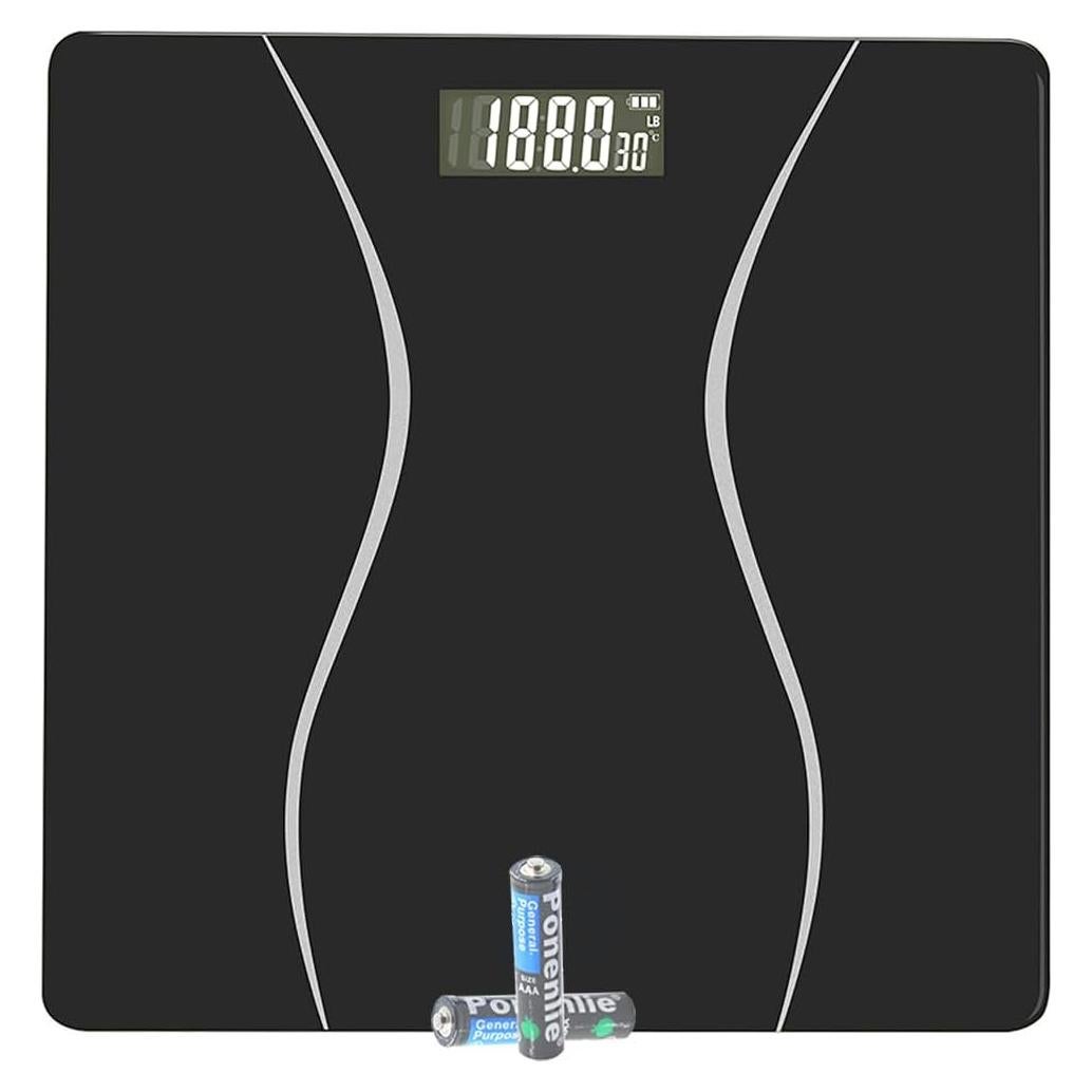 Báscula Digital de Baño StuymQI Negra 180kg Máx