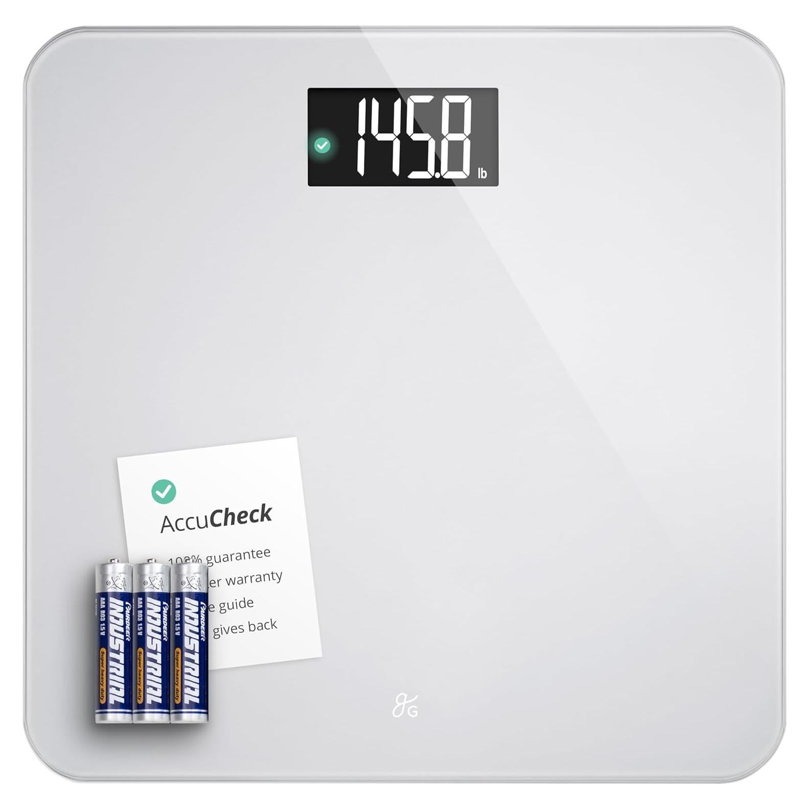 Báscula Digital AccuCheck Greater Goods 181 kg Gris Perla