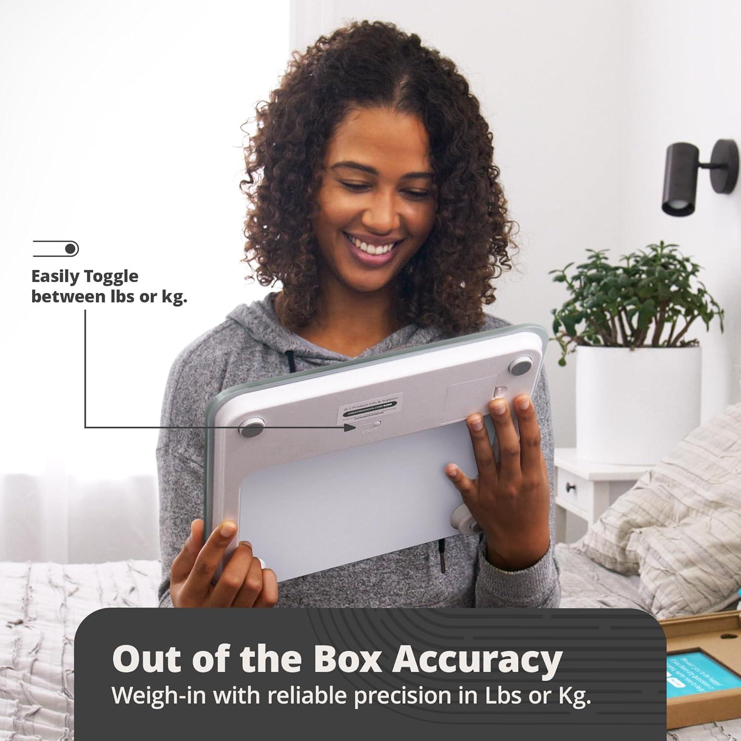 Báscula Digital AccuCheck Greater Goods 181 kg Gris Perla