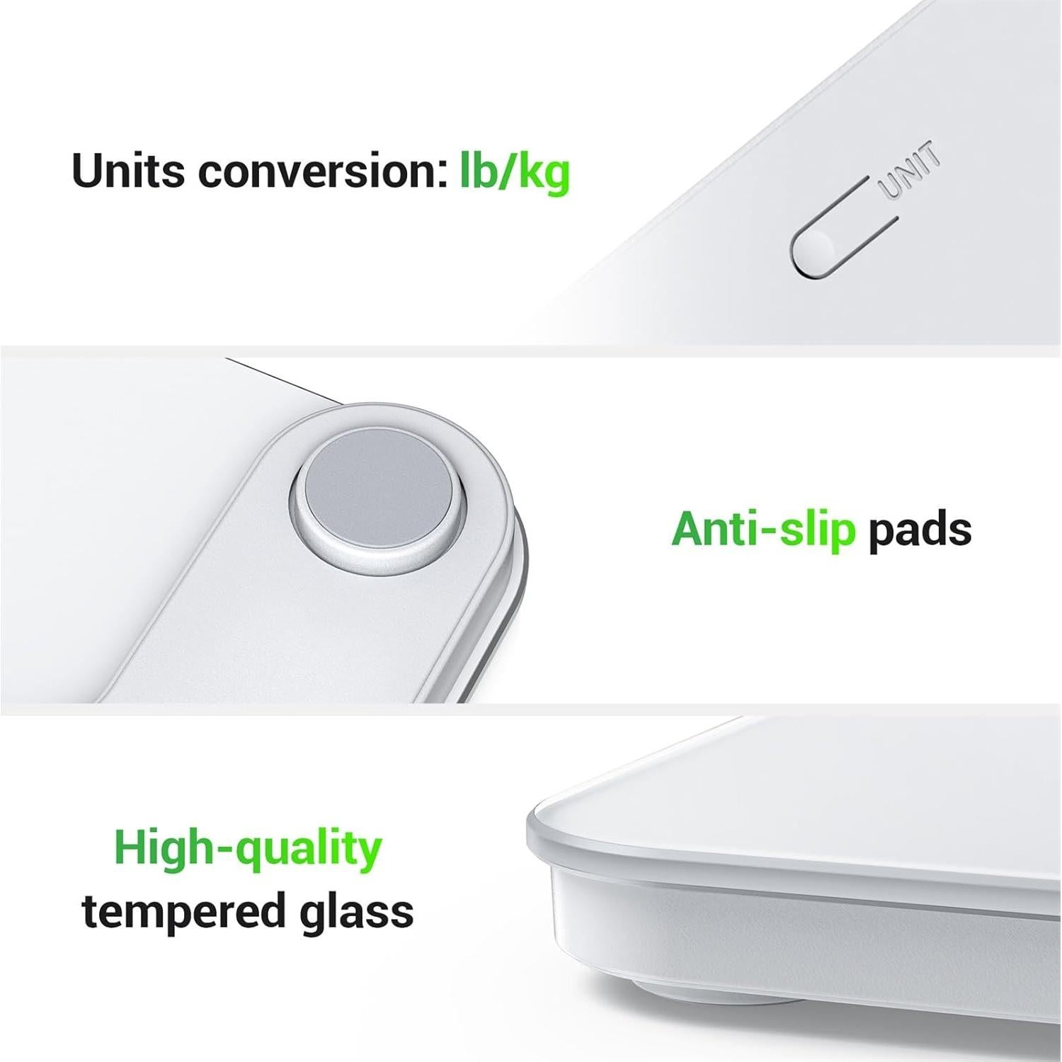 Báscula de Baño Digital Ovutek VWS330, 181 kg, Pantalla LED