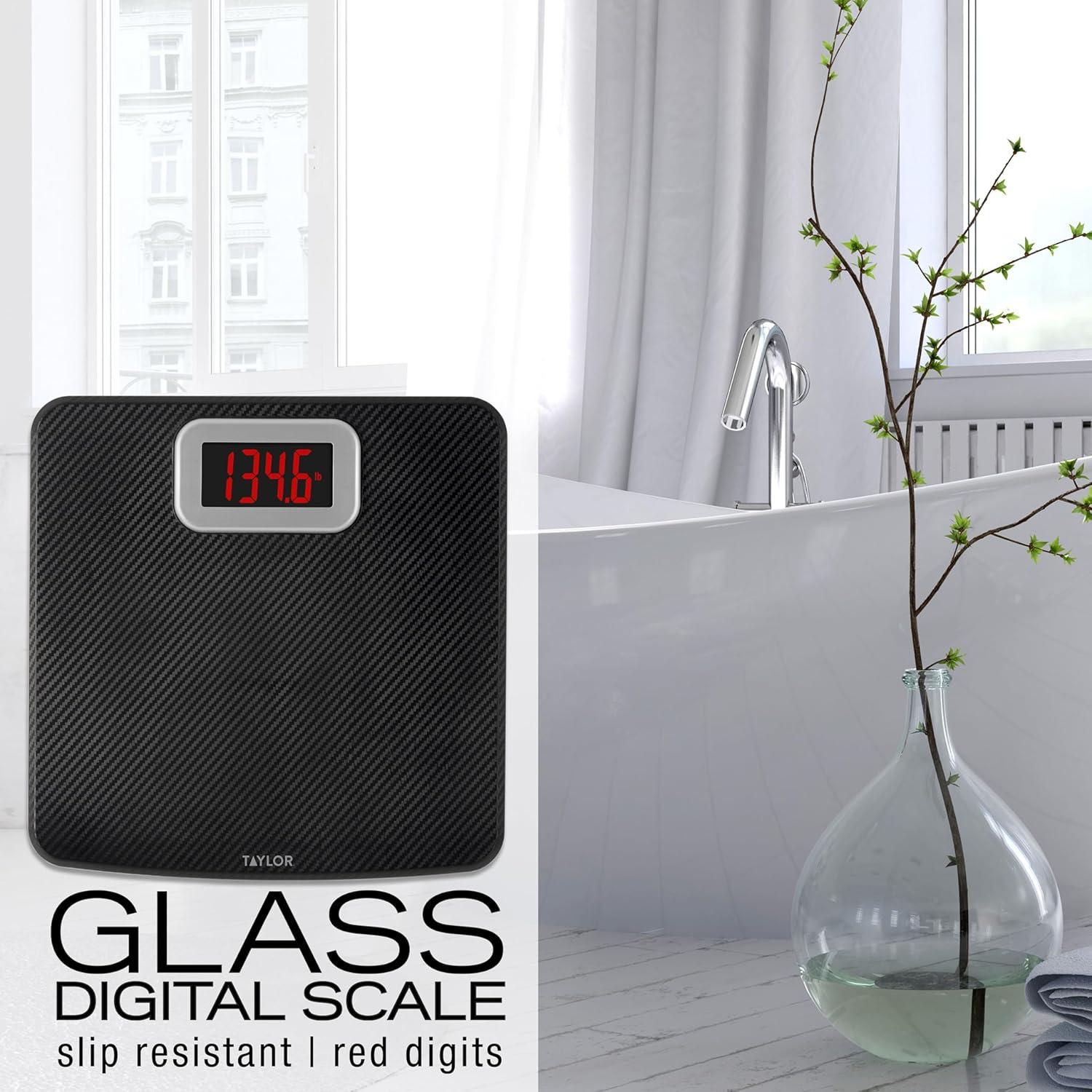 Báscula Digital Taylor 199.58 kg, Antideslizante 30x30 cm