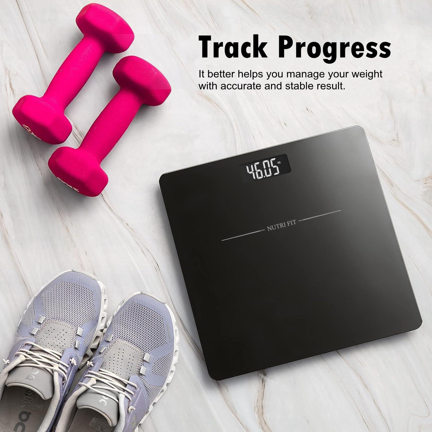 Balanza Digital de Baño NUTRI FIT 150kg Pantalla LCD Retroiluminada