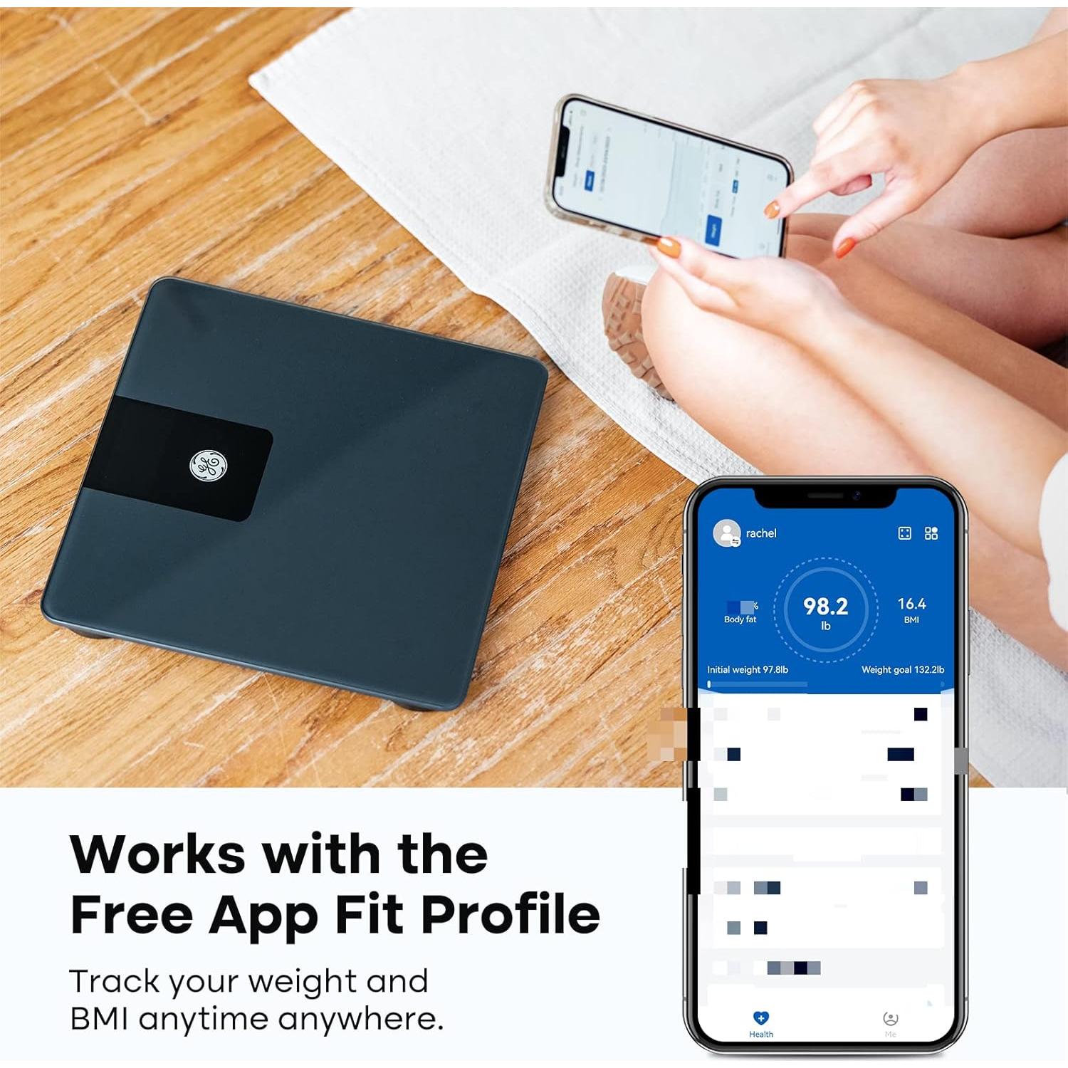 Escala de Baño Digital GE SC-500 Bluetooth 500lb Negro